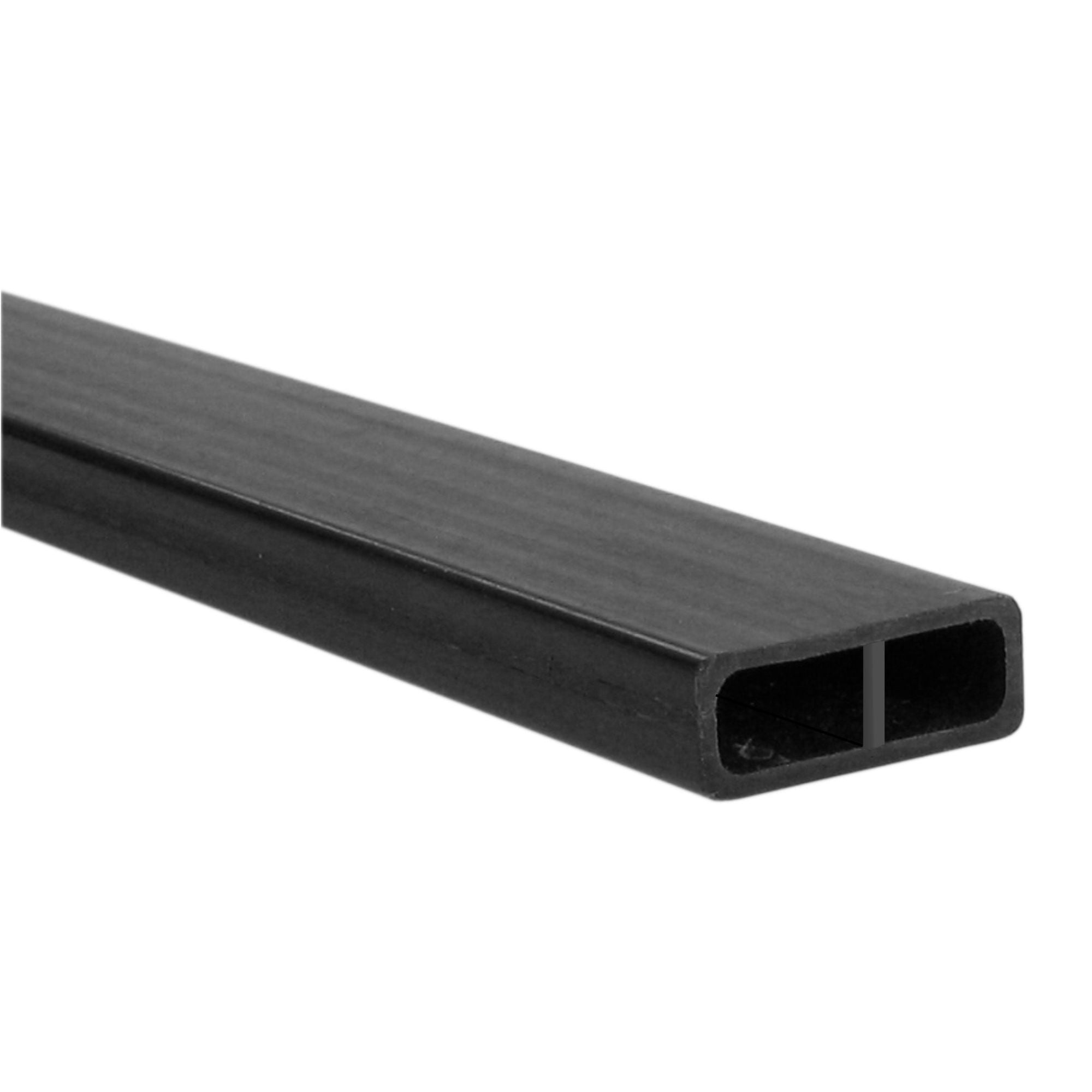 Carbon Fibre Rectangular Tube 6 16 1000mm - 0.7mm Wall