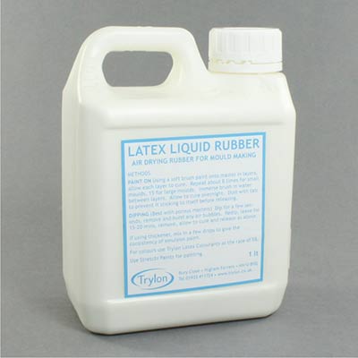 A container of Latex Liquid Rubber