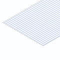 6x12in (~15x30cm) Corrugated Metal Siding Sheet .040in (~1.0mm) Sheet .030in (~0.75mm) Groove Spacing (1 per pack)
