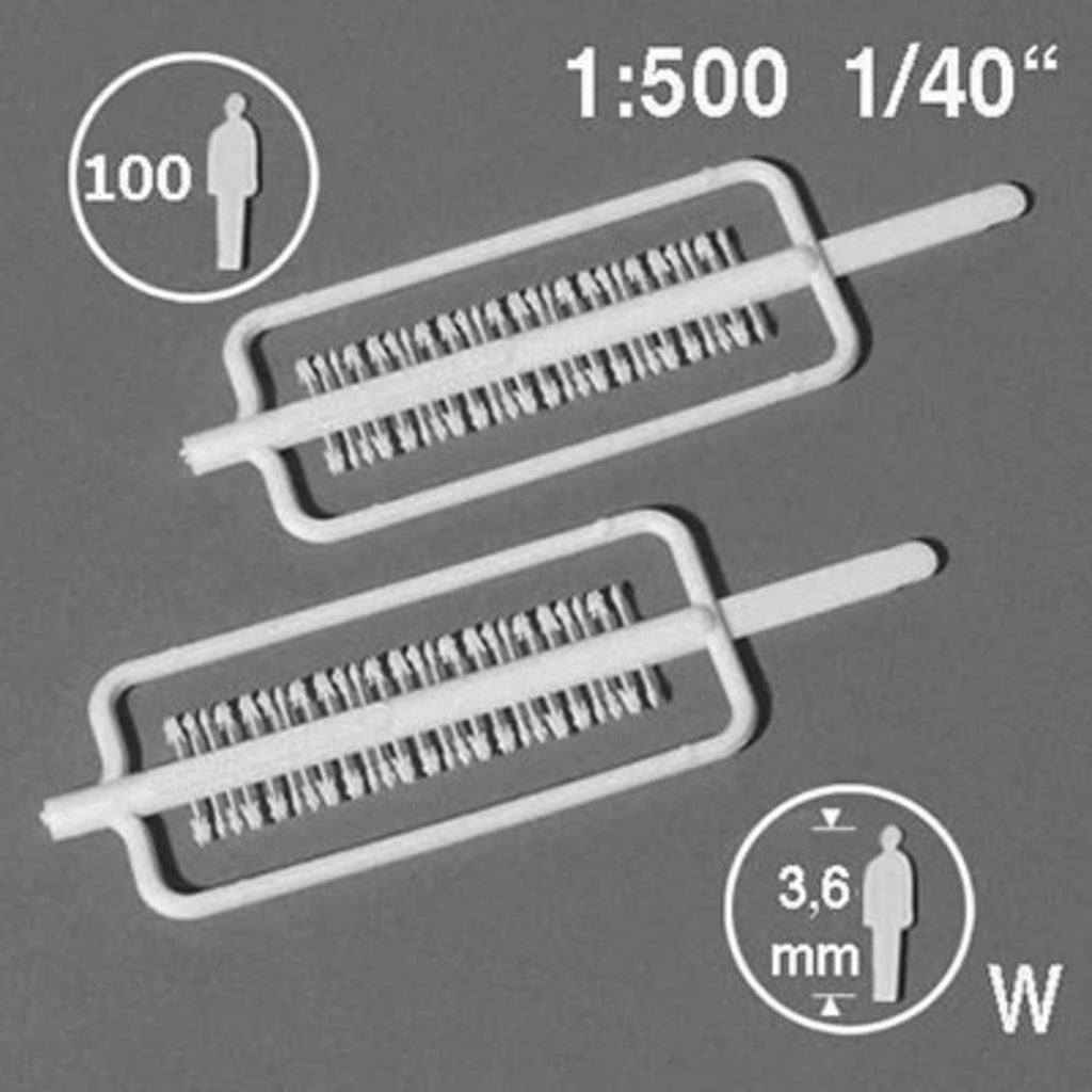 Silhouette Figures White 1:500 H = 3.6mm (50 pcs)