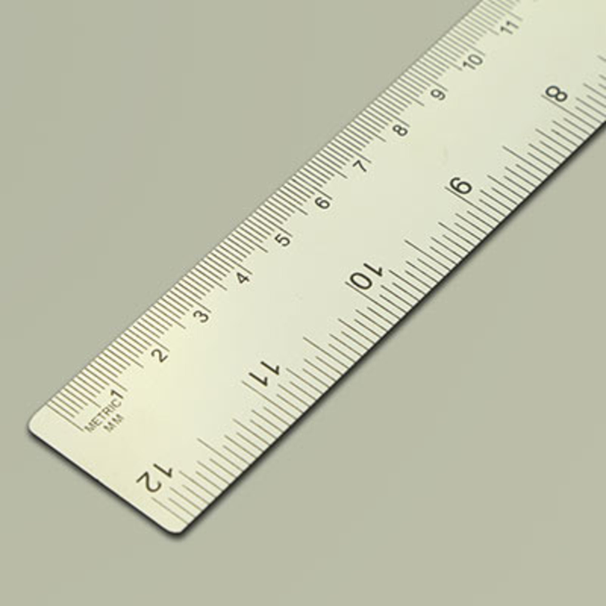 Steel Rule, Cork-Backed 300mm