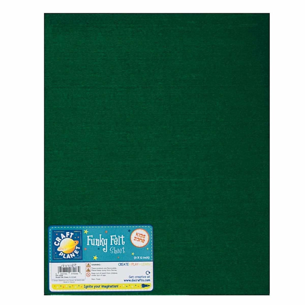 Funky Felt 225  295mm Green