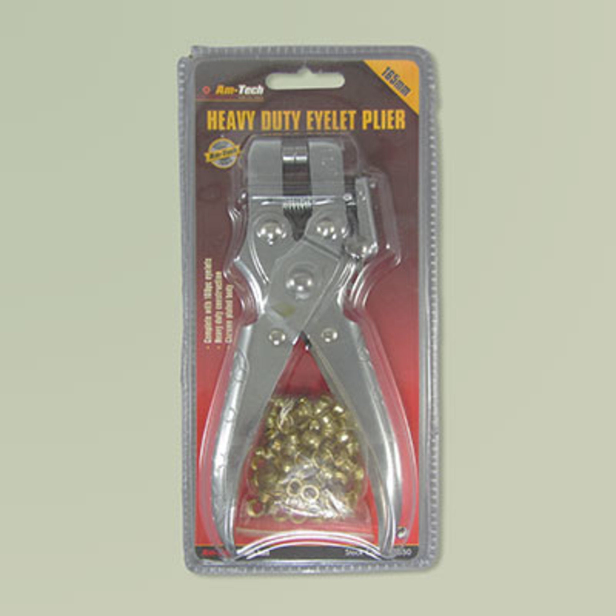 Eyelet plier, heavy duty