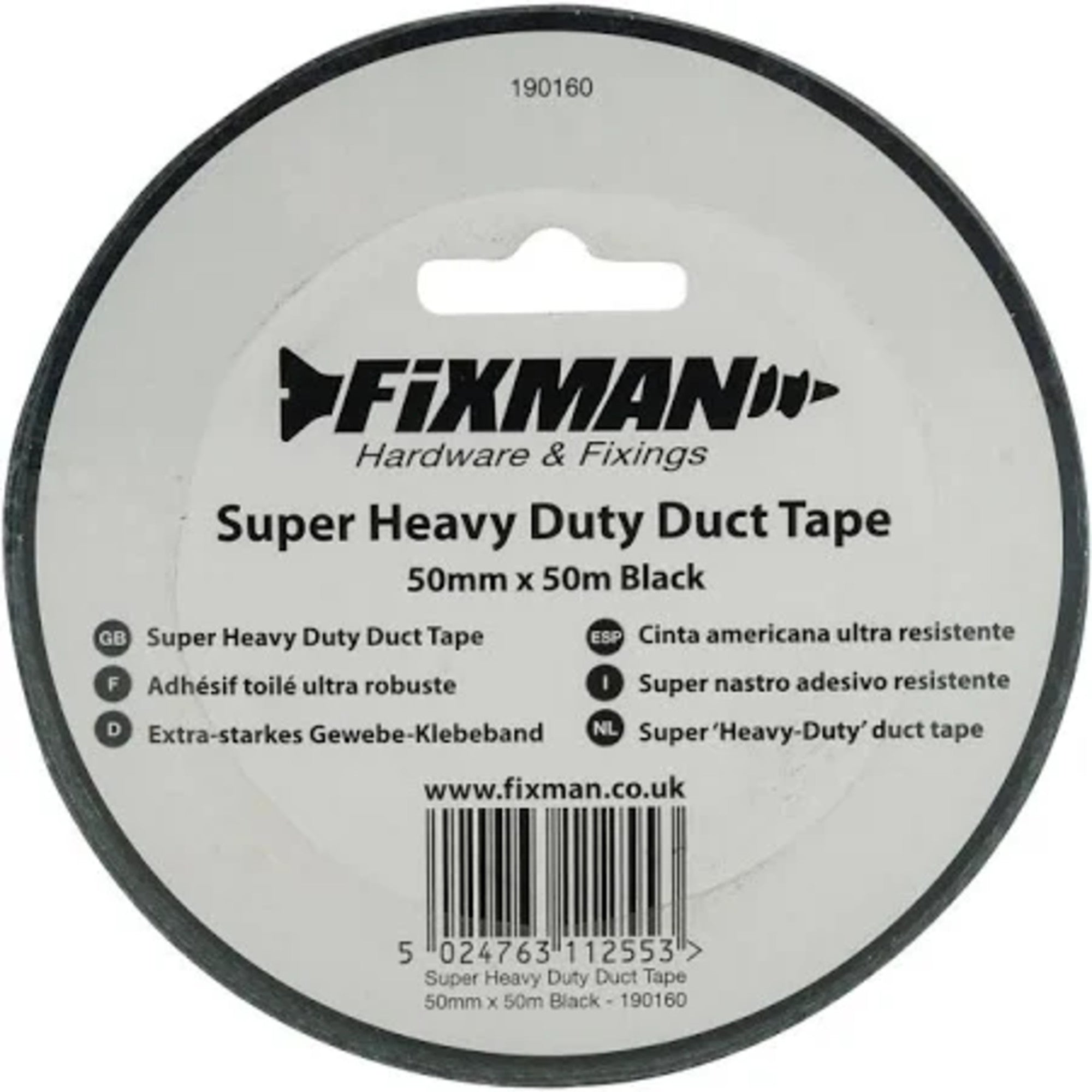 Duct Tape 50mm Super Heavy Black