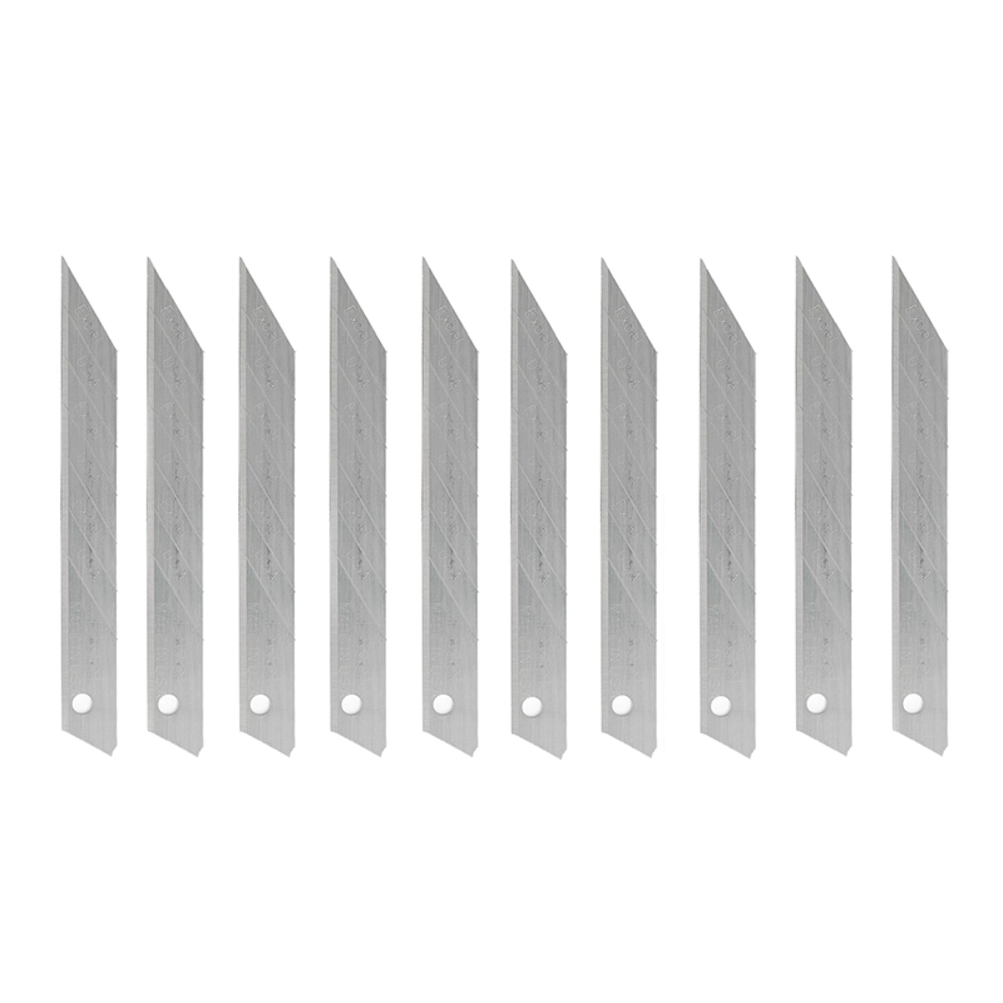 9mm, 7pt 30deg Snap Blade (10 pcs) (Carded)