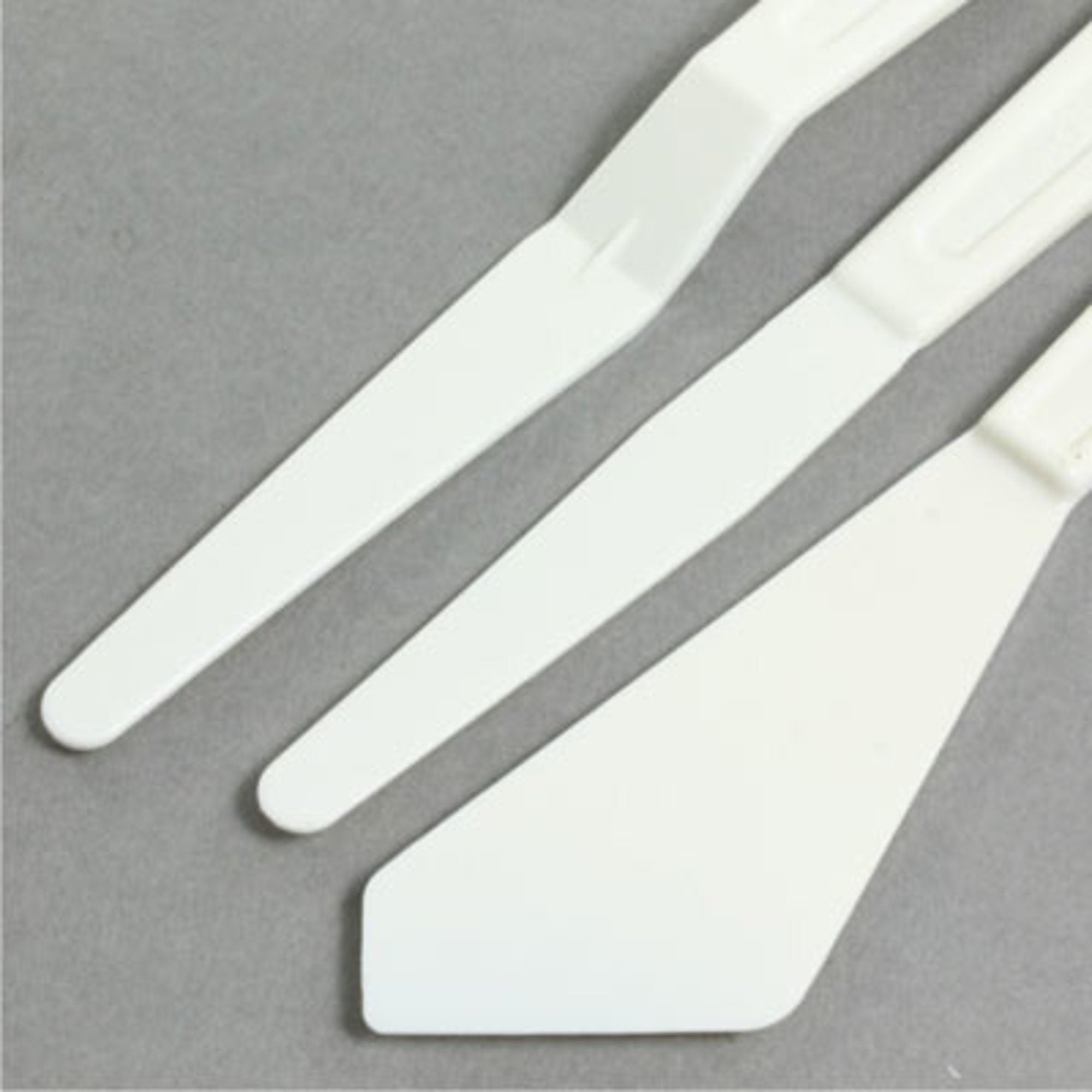 Palette knives white nylon (5 pcs)