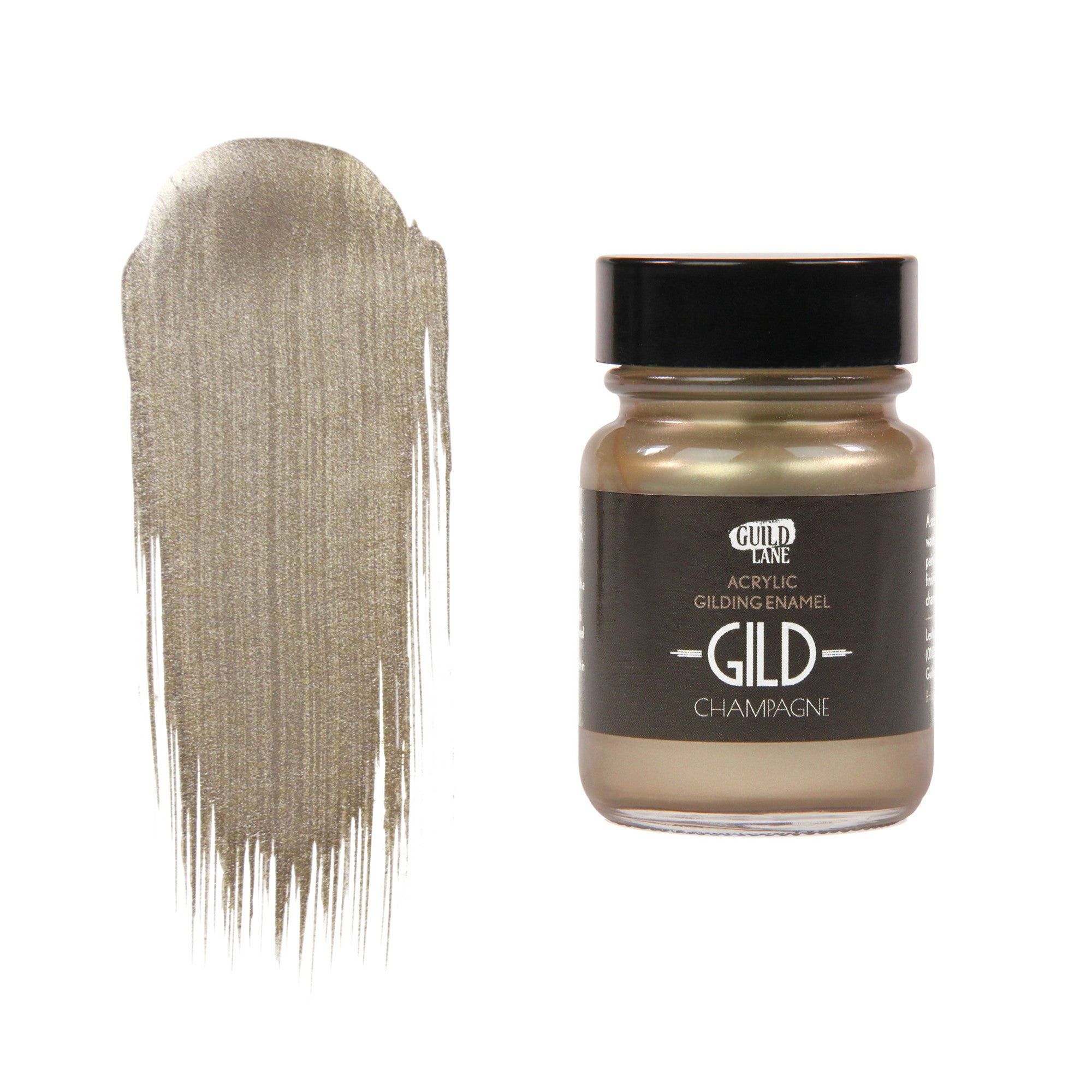 GILD Acrylic Gilding Enamel Paint, Champagne (30ml Jar)