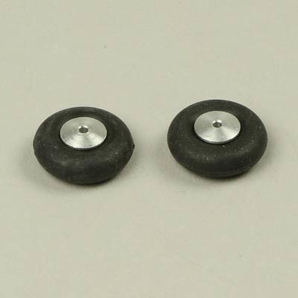 Black tyre wheels 18mm (2 pcs)