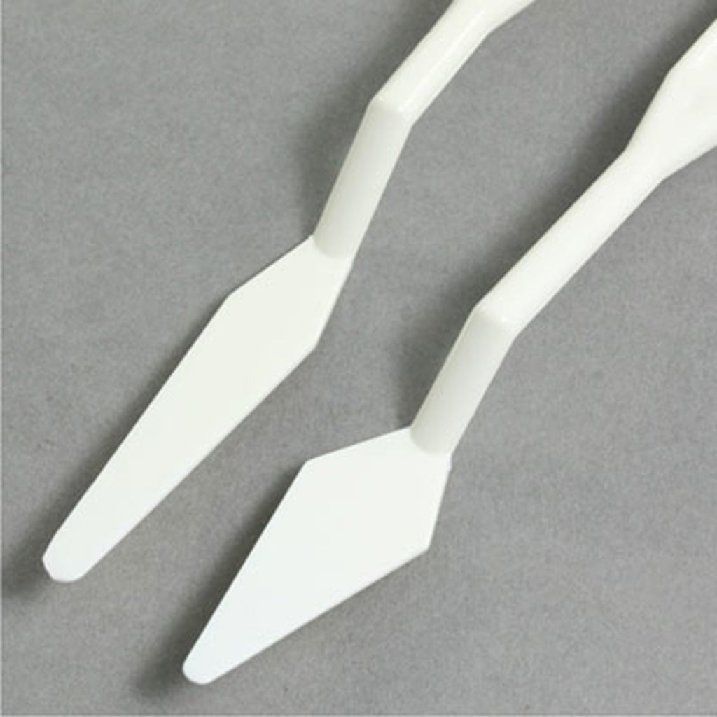 Palette knives white nylon (5 pcs)