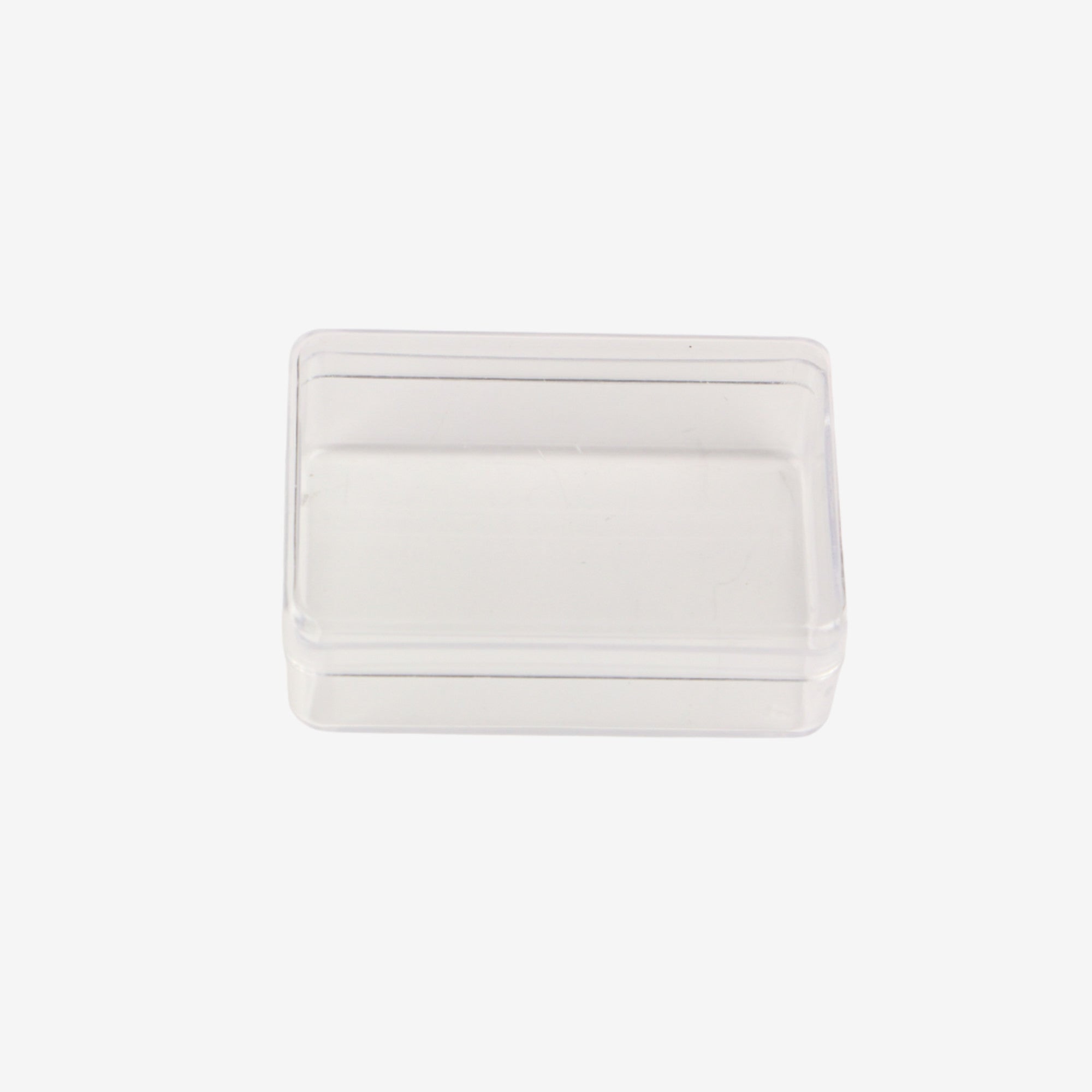 Box, clear with lid 58x38x23mm