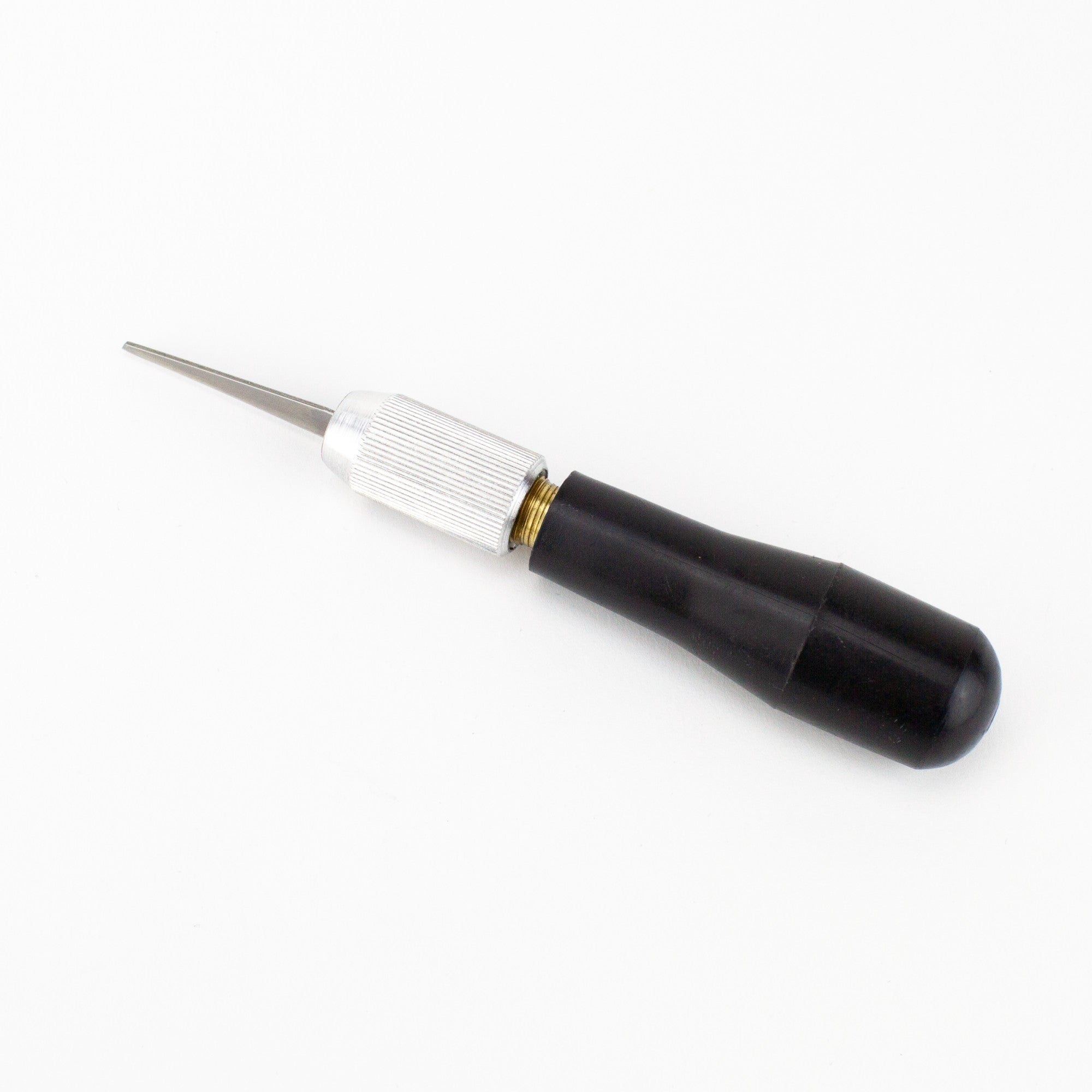 K7 Wood Carving Knife, Black Plastic Handle with Scabbard (Carded)