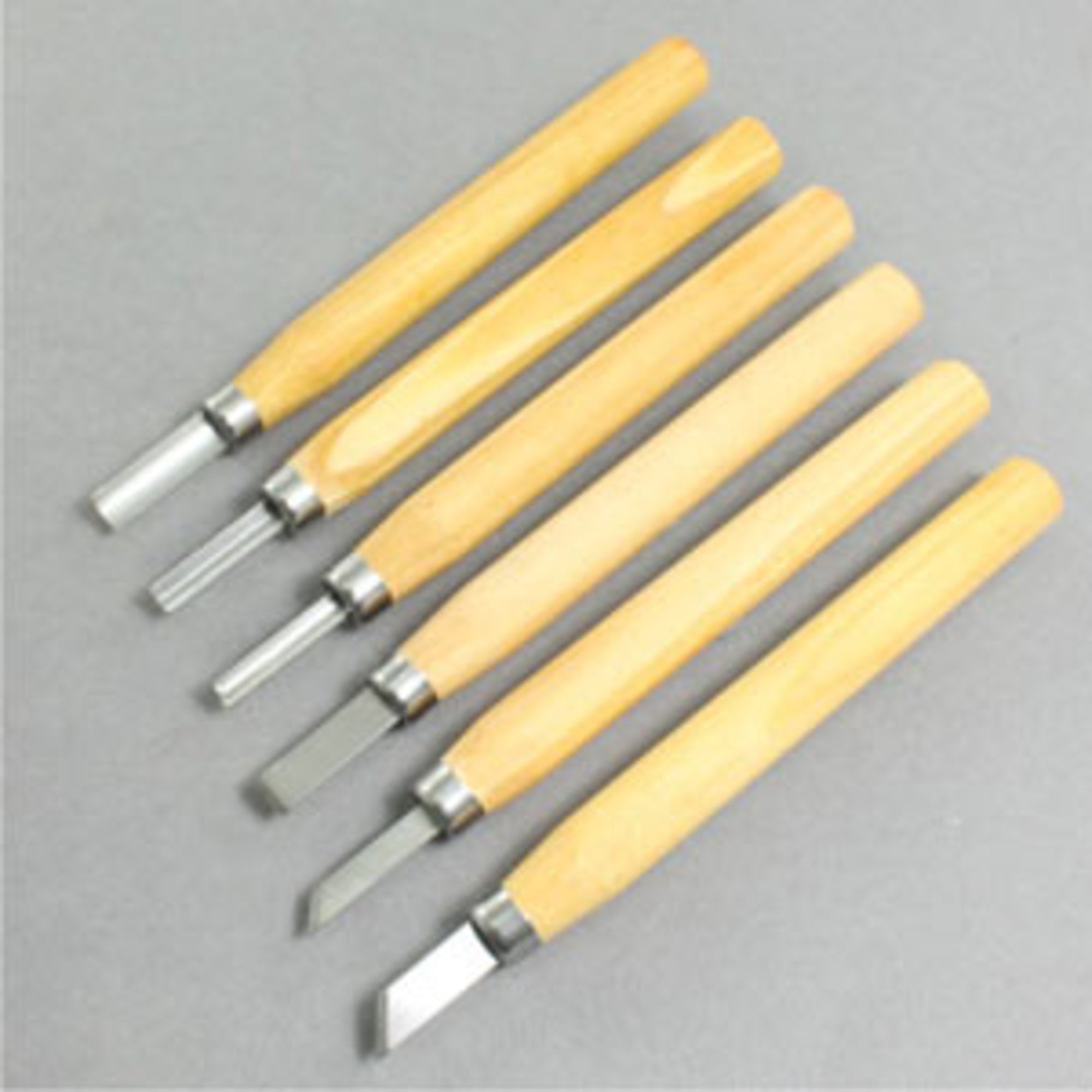 Chisel set steel with pine handle (6 pcs)