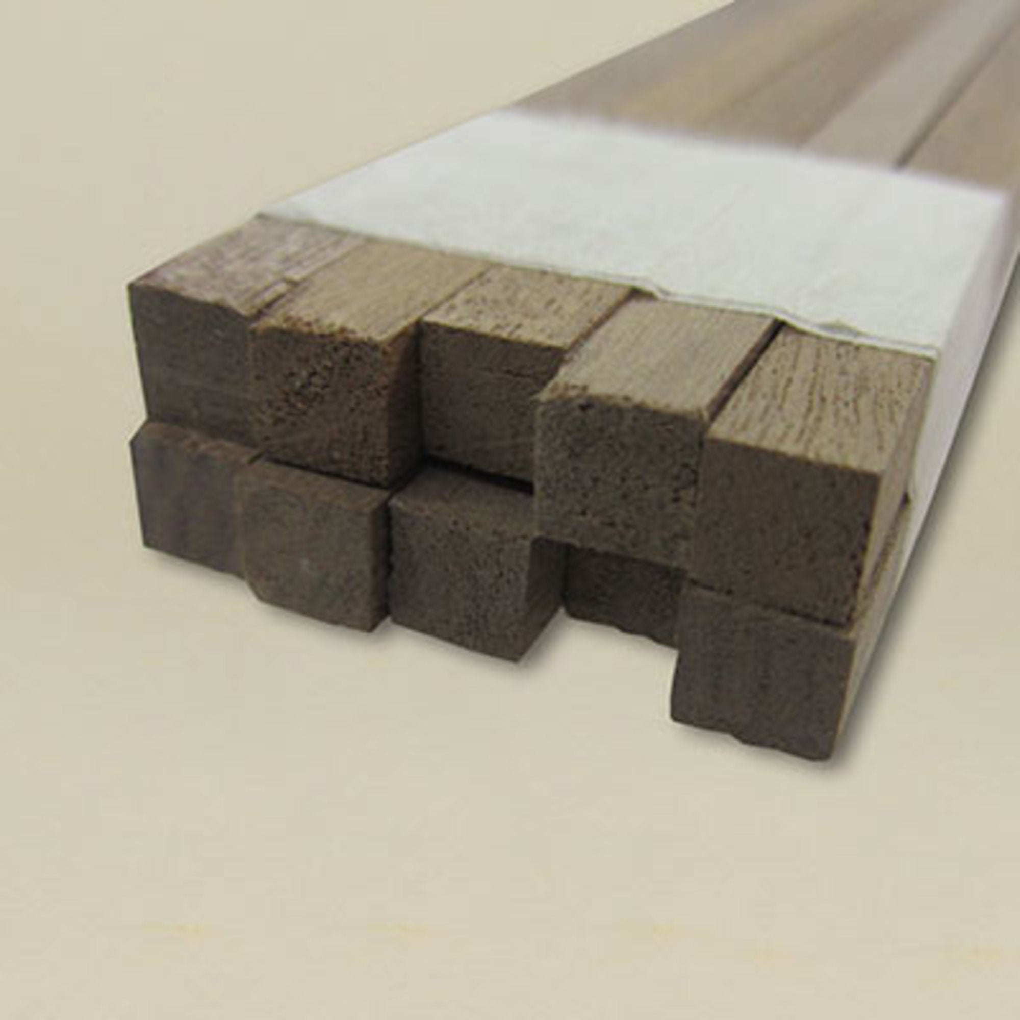 Walnut Square Rod Packs - 1.5mm