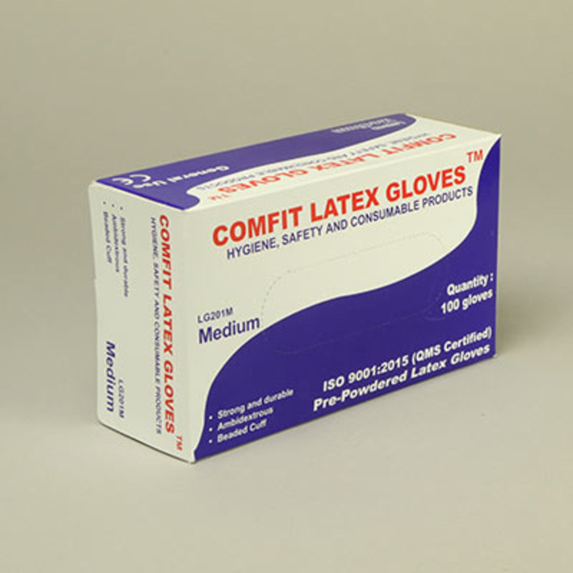 Gloves, Latex Medium (100 pcs)