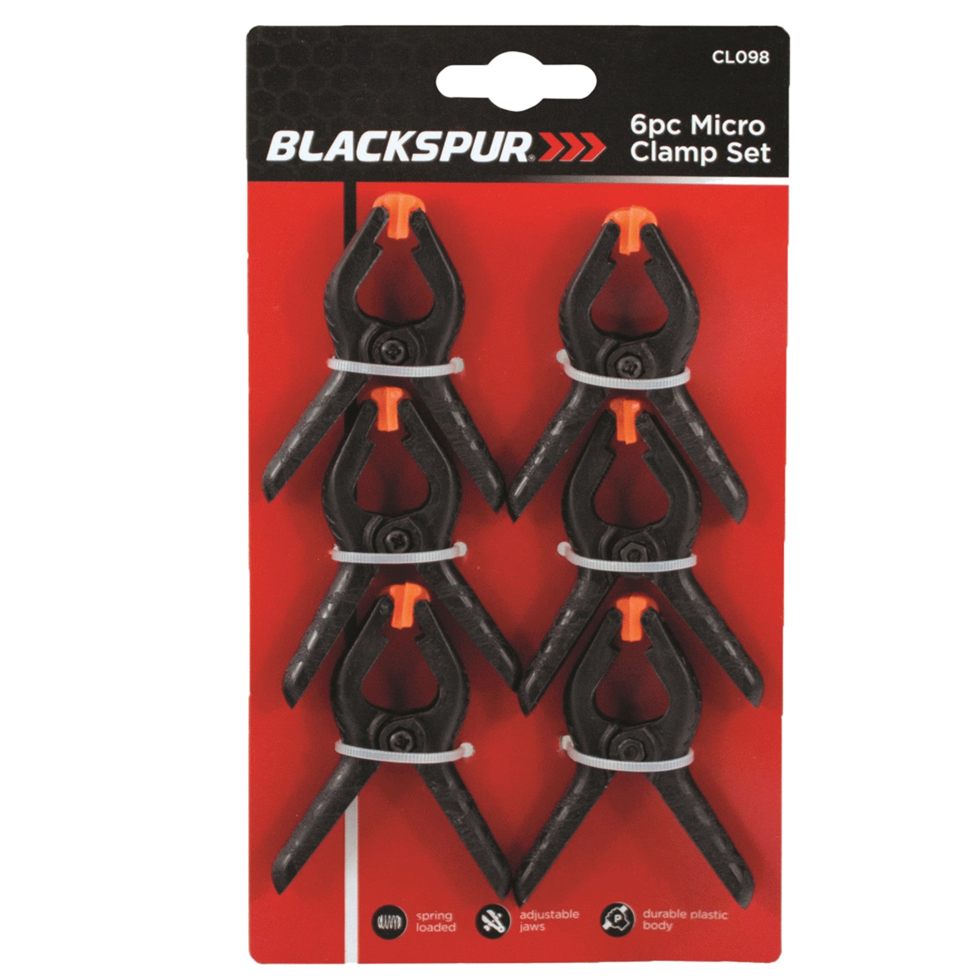 Micro spring clip 60mm (6 pcs)