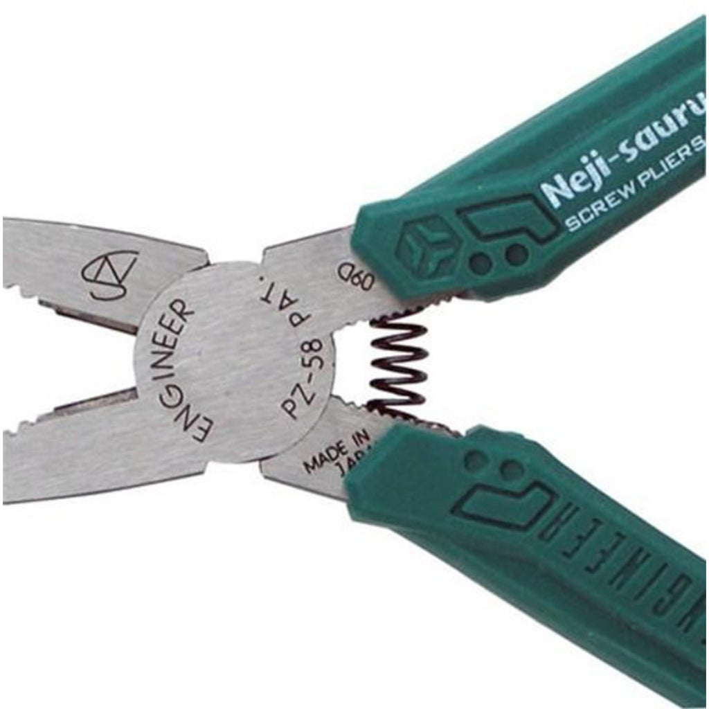 Pliers, PZ-58 Neji-Saurus Screw Pliers, 160mm (Combi Style, Green)