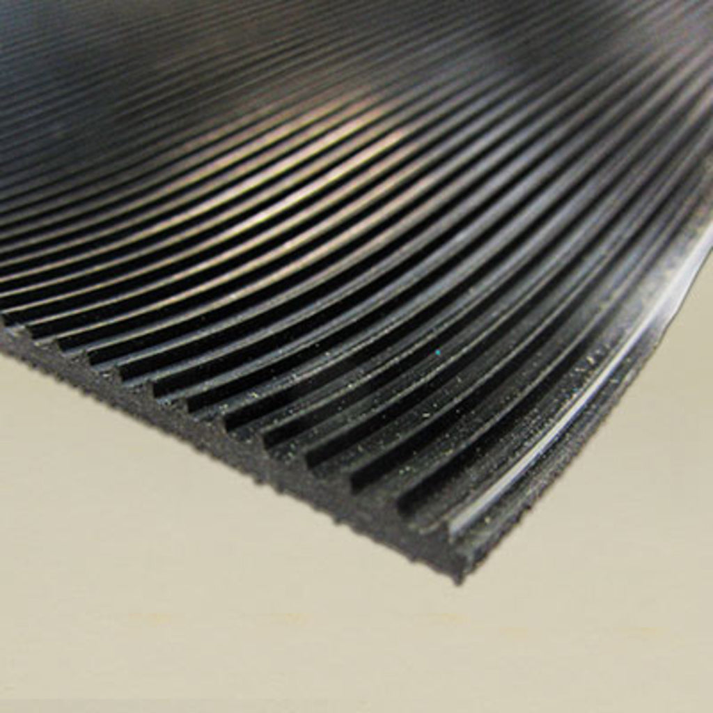 Corrugated Rubber, Black