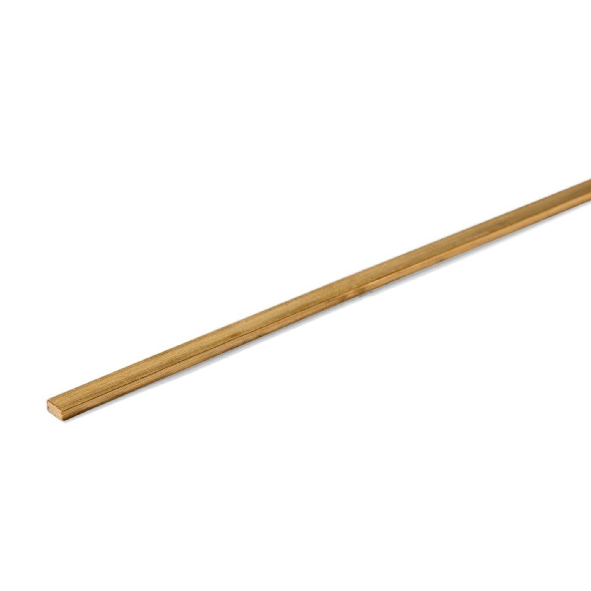 4DM00531 [file:4DM00531-1.jpg] Rectangular Rod, Brass, 1.5 x 3.0 x 1000mm