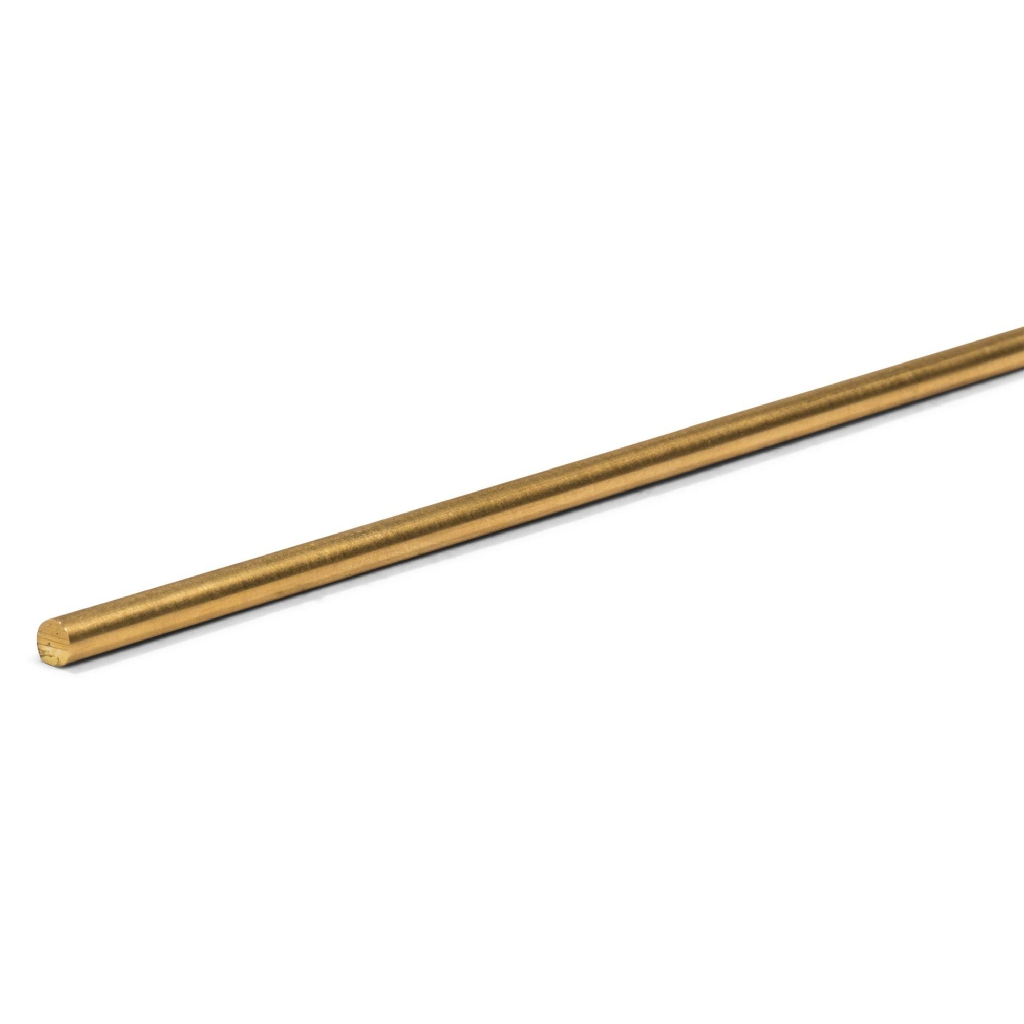4DM00542 [file:4DM00542-1.jpg] Round Rod, Brass, 3.5 x 1000mm