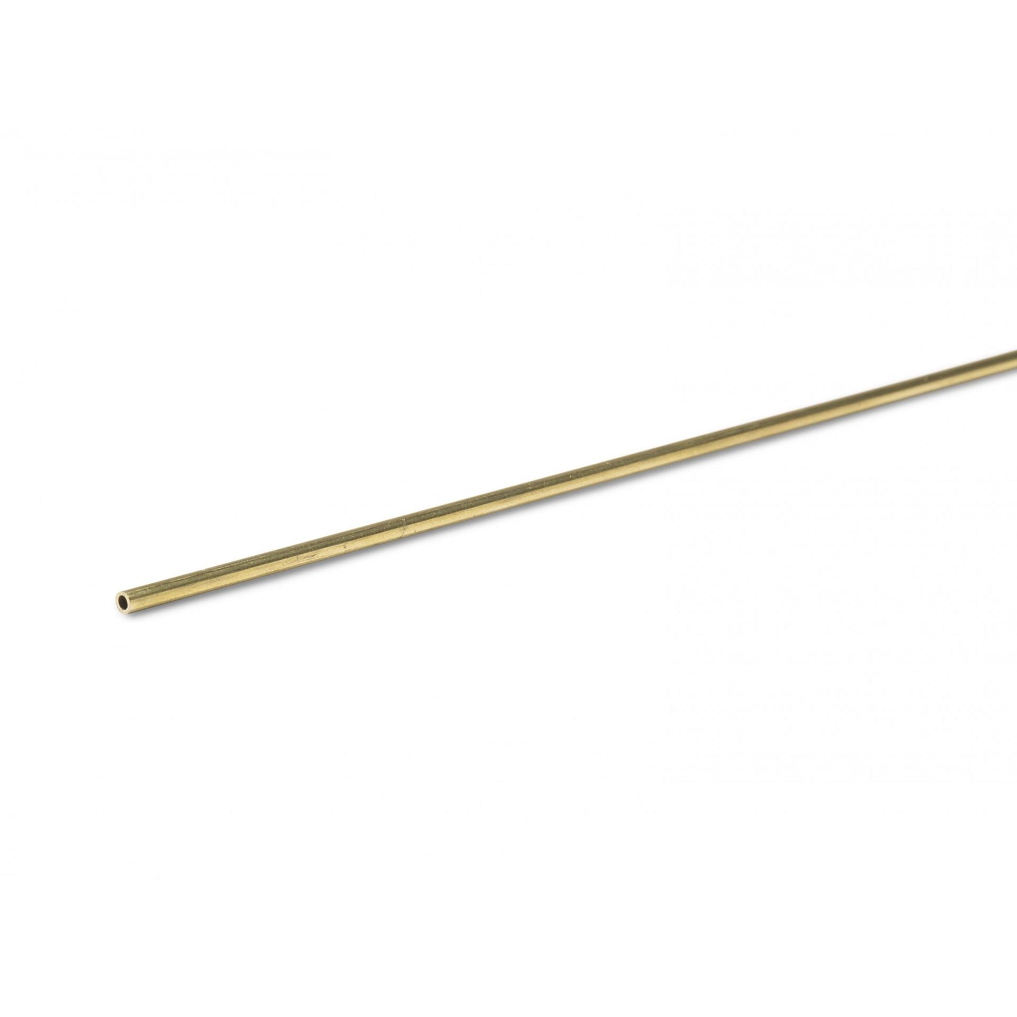 4DM00552 [file:4DM00552-1.jpg] Round Tube, Brass, 2.5 x 1000mm, 0.45mm Wall
