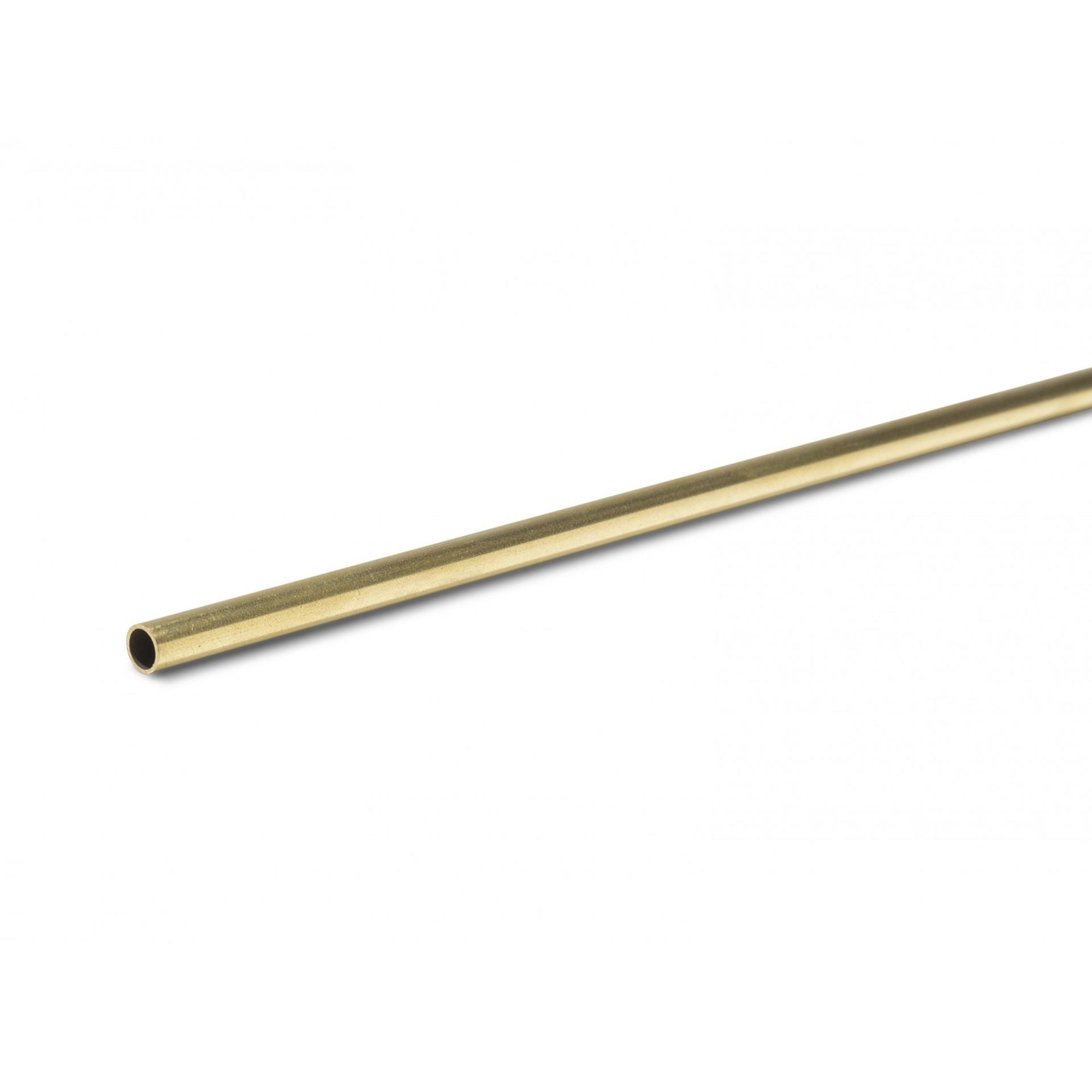 4DM00555 [file:4DM00555-1.jpg] Round Tube, Brass, 5.0 x 1000mm, 0.45mm Wall
