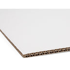 4DM00586 [file:4DM00586-1.jpg] Double Corrugated Board, Double-Sided, 6.0 x 1000 x 700mm, Brown/White (50 Sheets)
