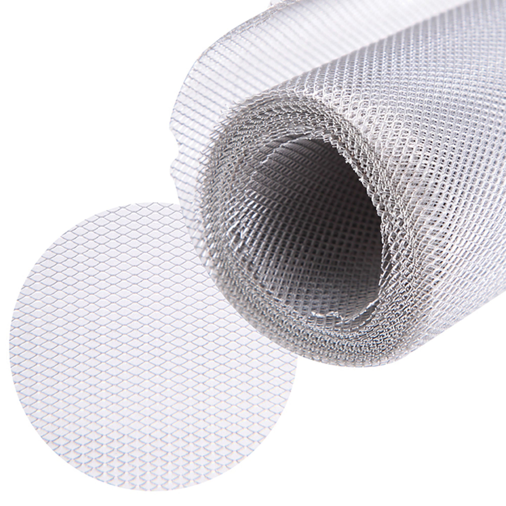 4DM00637 [file:4DM00637-1.jpg] Aluminium Wire Mesh (Fine), 3m x 500mm Roll (1 x 2mm Holes)