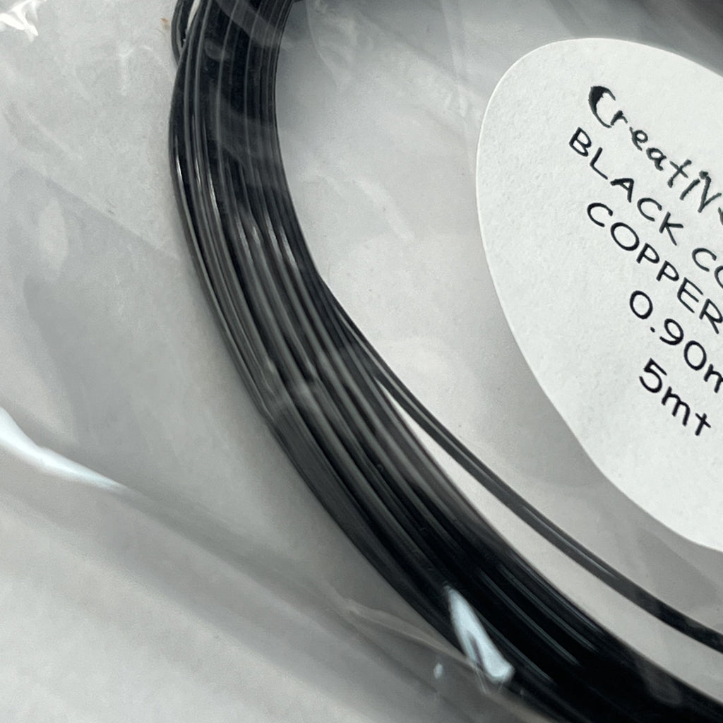 4DM00654 [file:4DM00654-1.jpg] Craft Wire, 0.9mm x 5m, Black