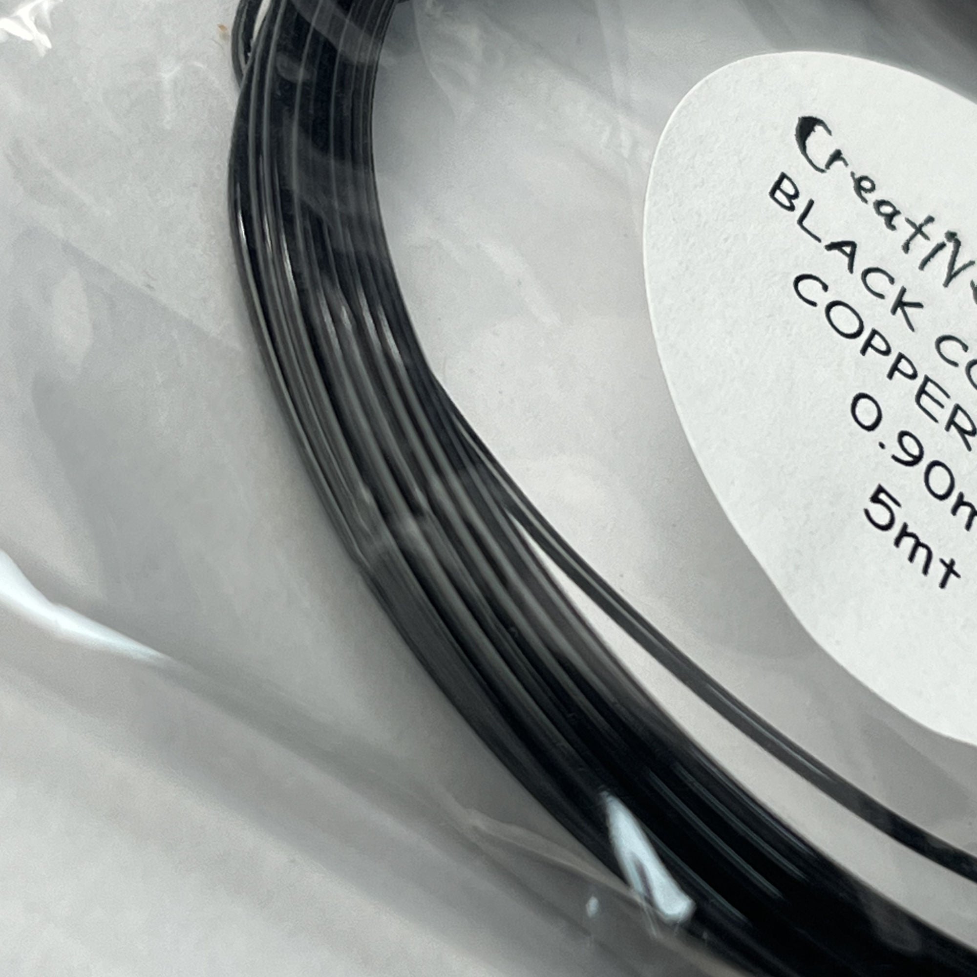 4DM00654 [file:4DM00654-1.jpg] Craft Wire, 0.9mm x 5m, Black