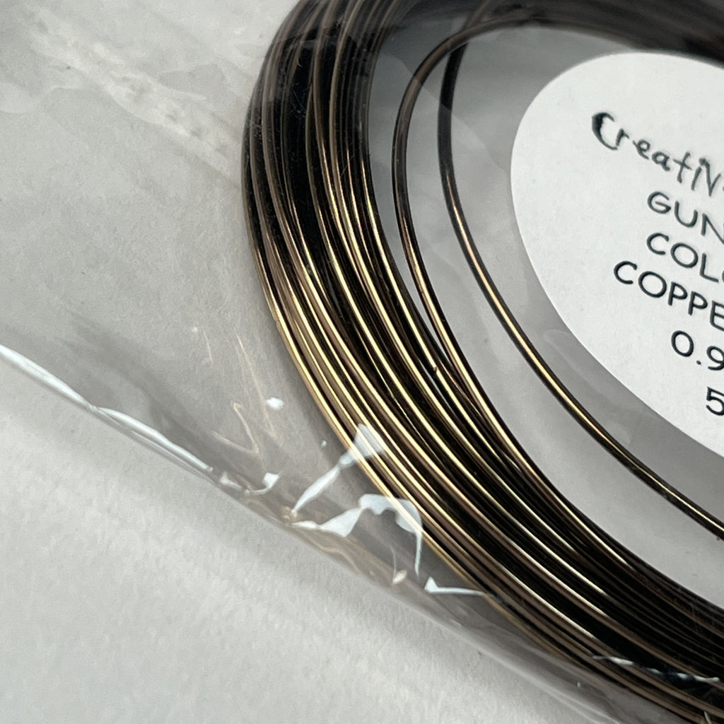 4DM00655 [file:4DM00655-1.jpg] Craft Wire, 0.9mm x 5m, Gunmetal