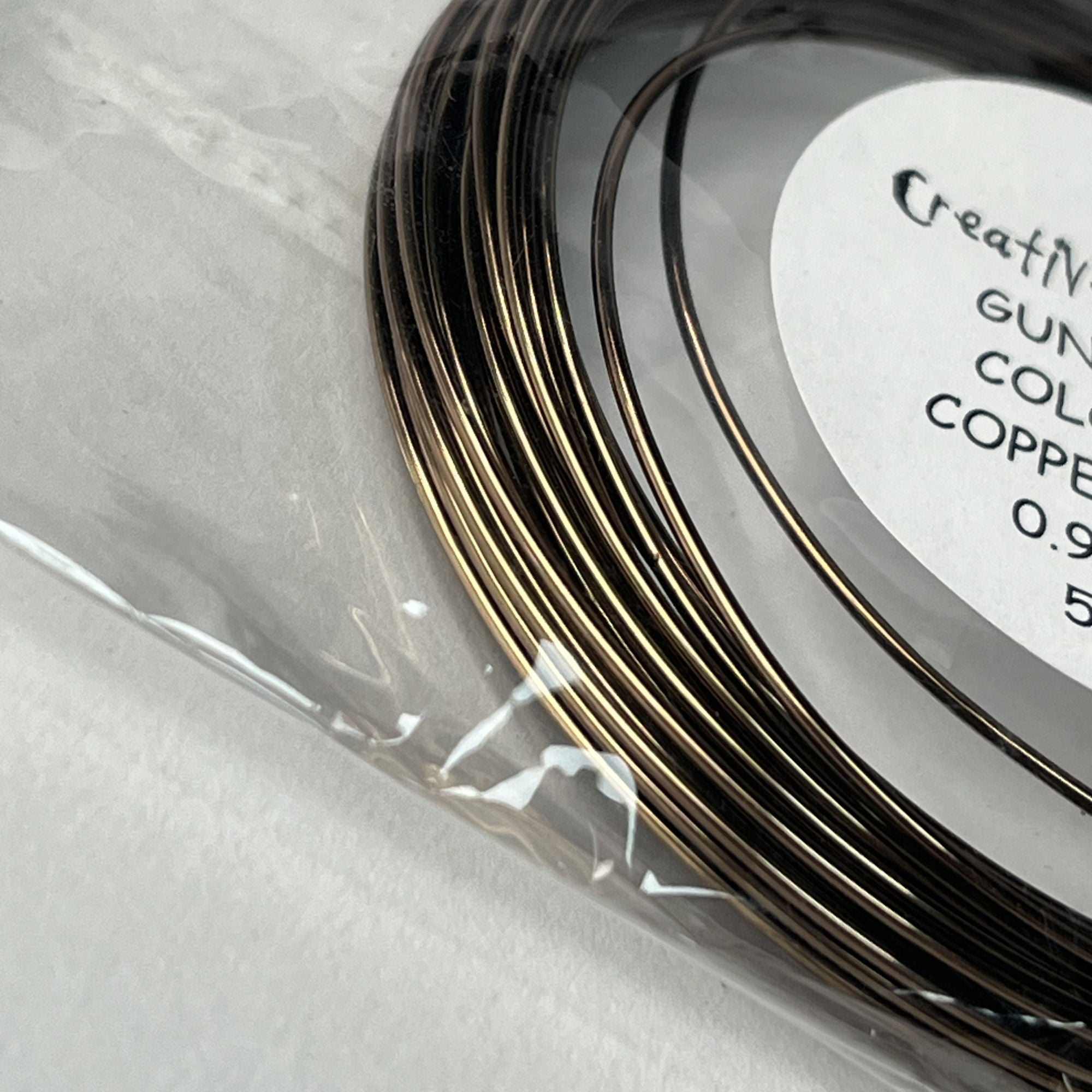 4DM00655 [file:4DM00655-1.jpg] Craft Wire, 0.9mm x 5m, Gunmetal