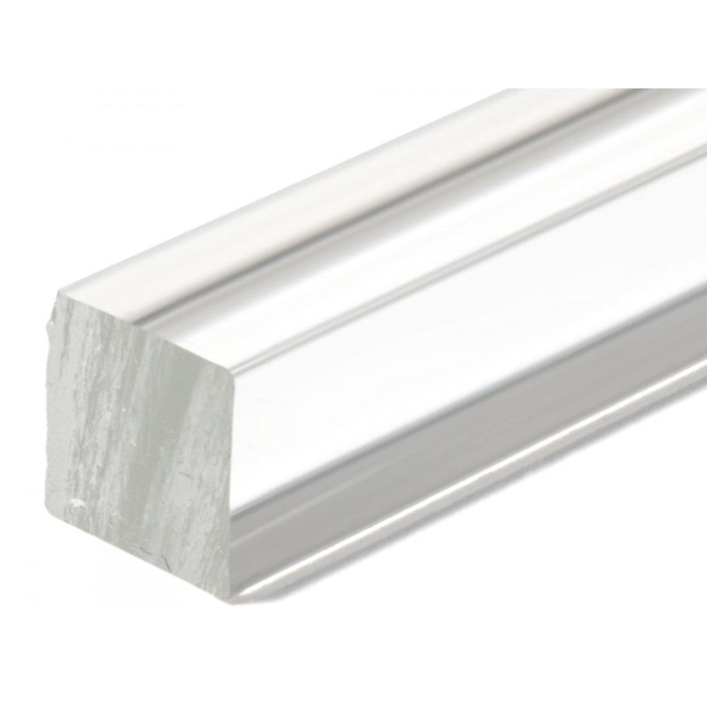 Acrylic Glass XT Square Rod, Clear, 20.0 x 20.0 x 330mm