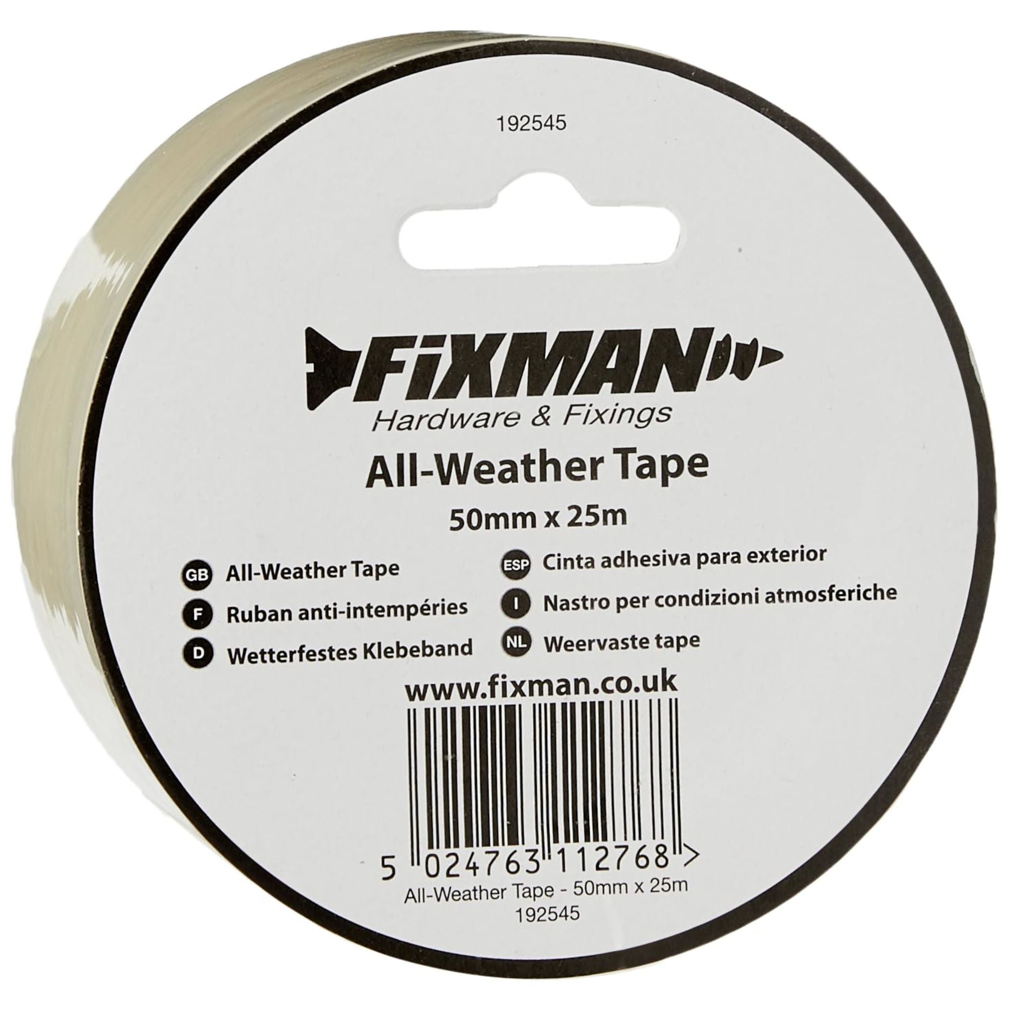 4DXAT00001-3 [file:4DXAT00001-3.jpg] All-Weather Tape 50mm x 25m