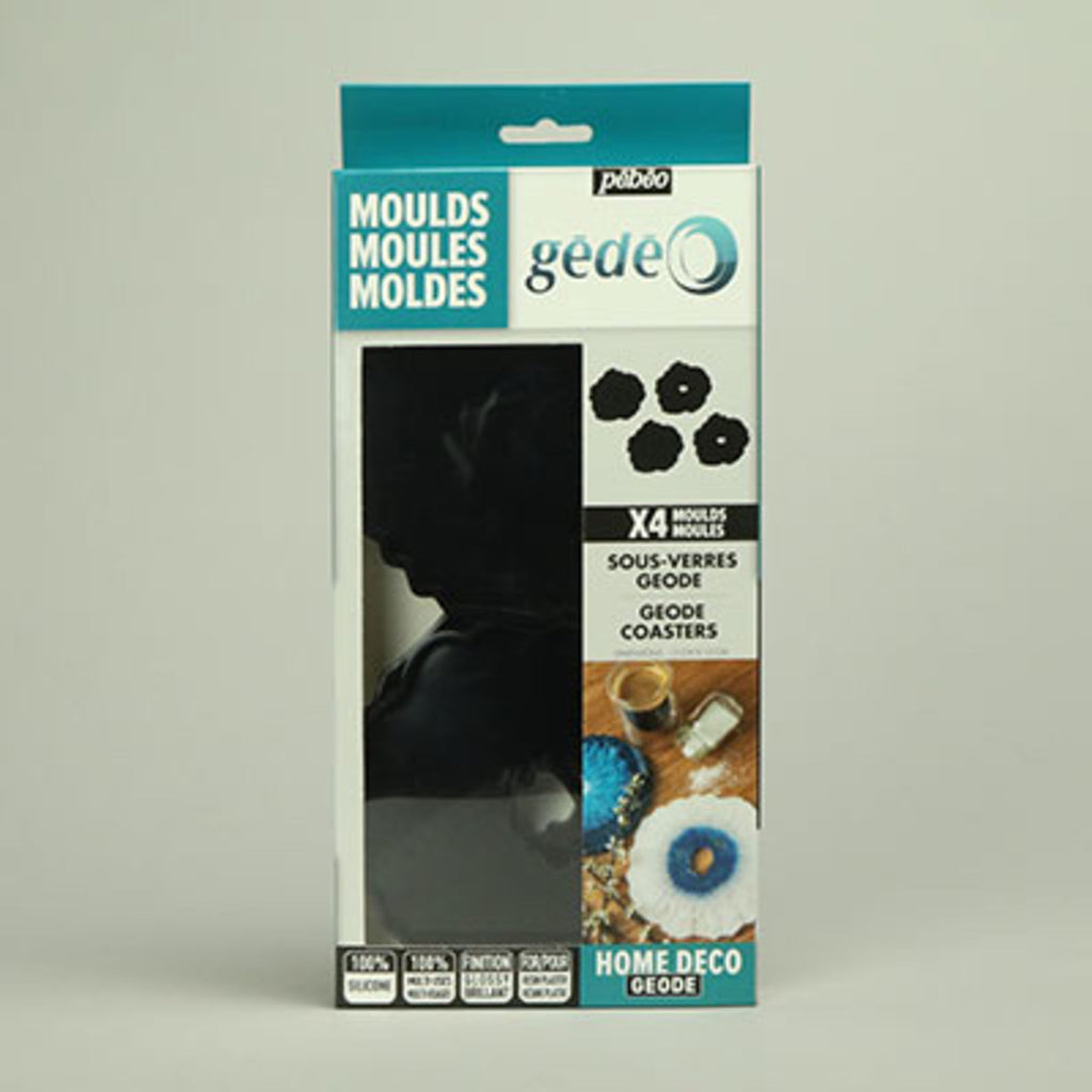 4DXCM00020-3 Silicone Moulds - Geode Coasters