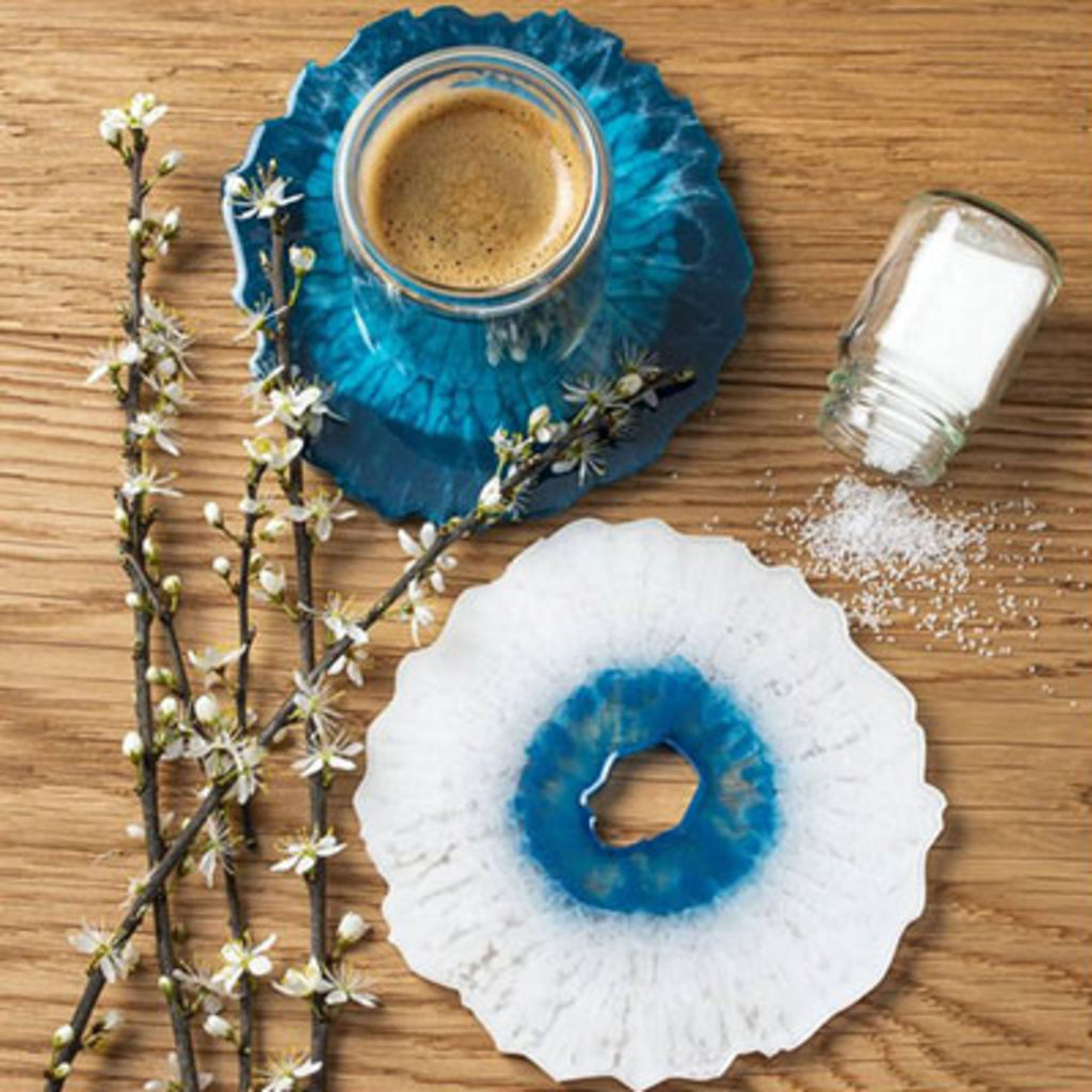 4DXCM00020-5 Silicone Moulds - Geode Coasters