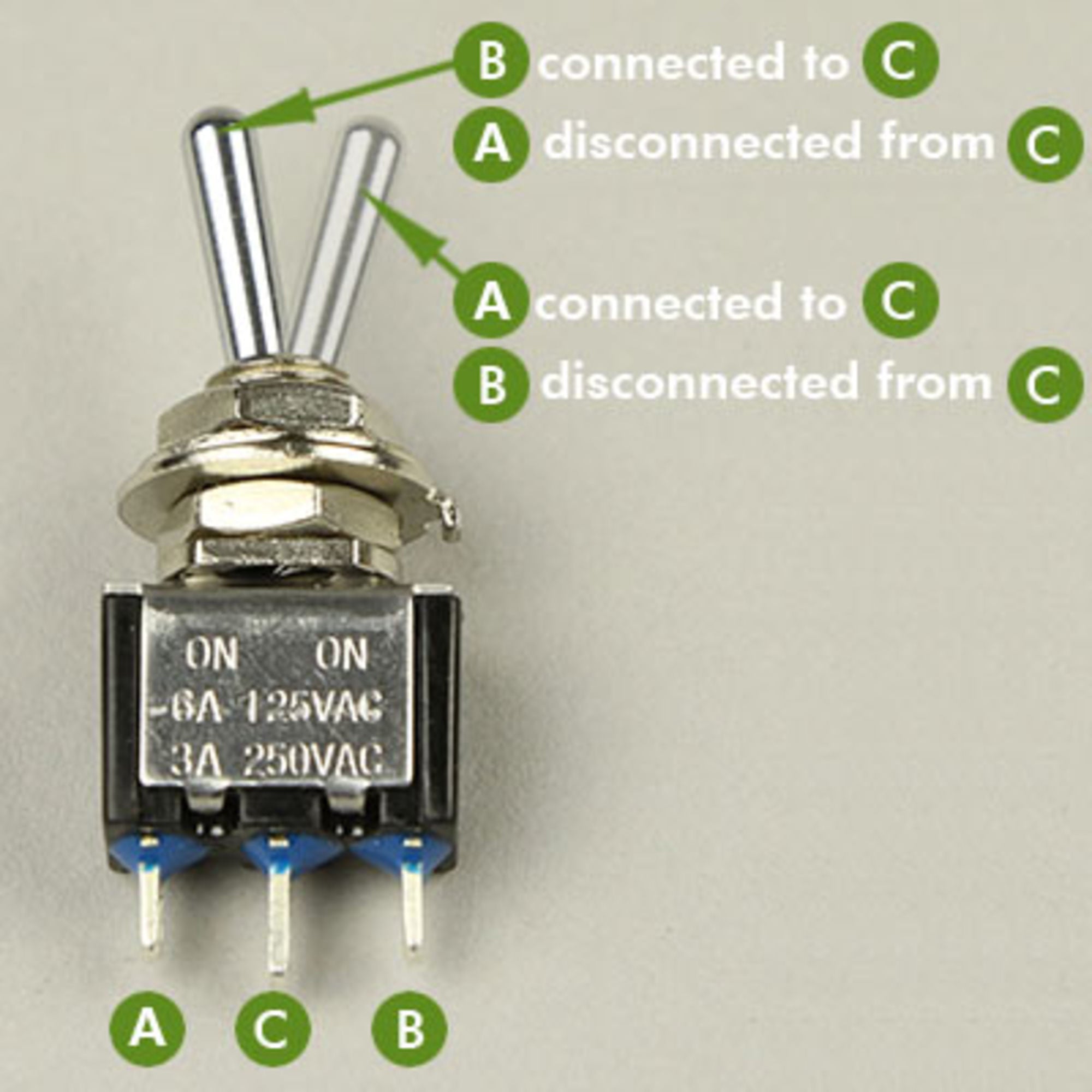 4DXES00003-2 Single Pole Double Throw Switch