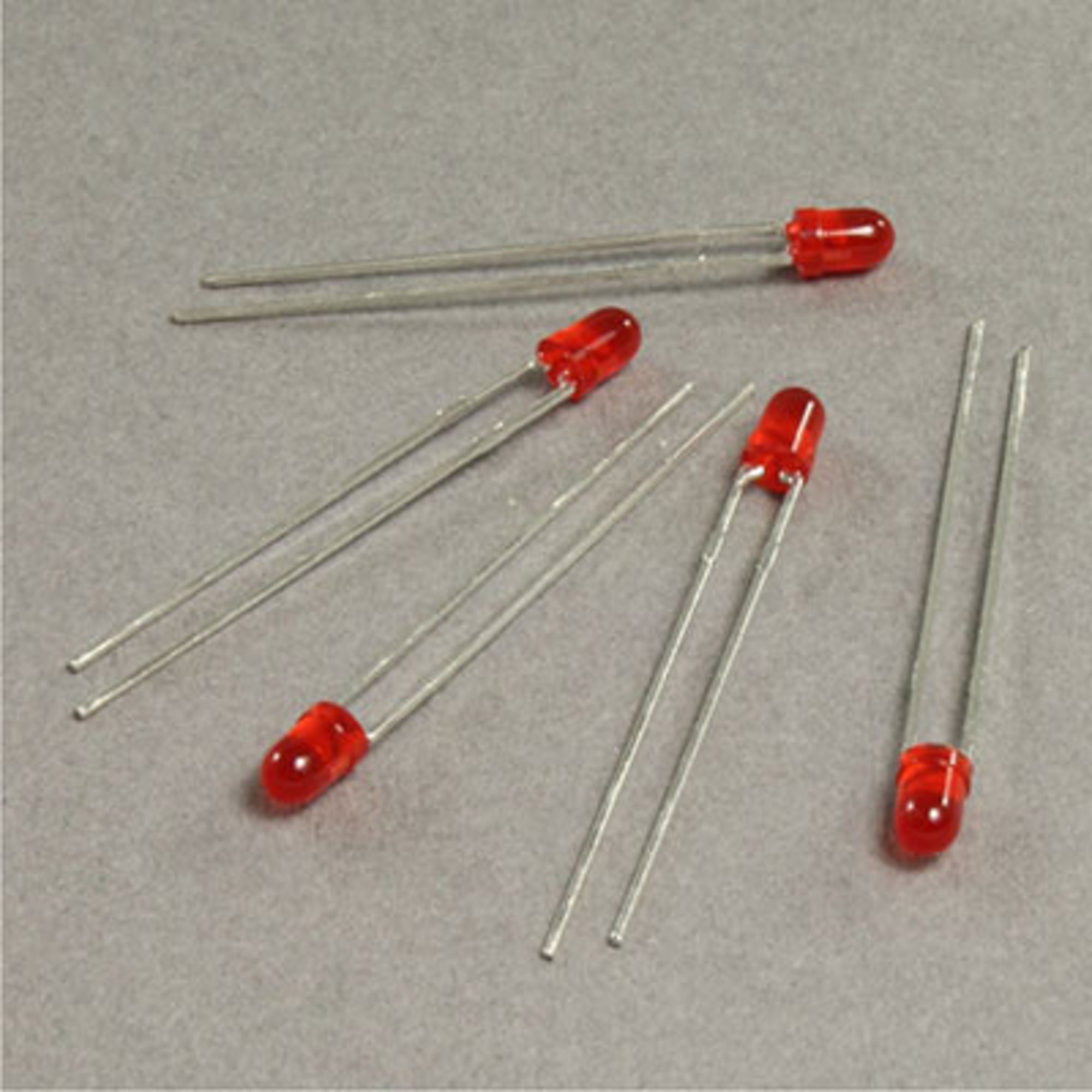 4DXEU11009-3 LED 3mm Red (5 pcs)