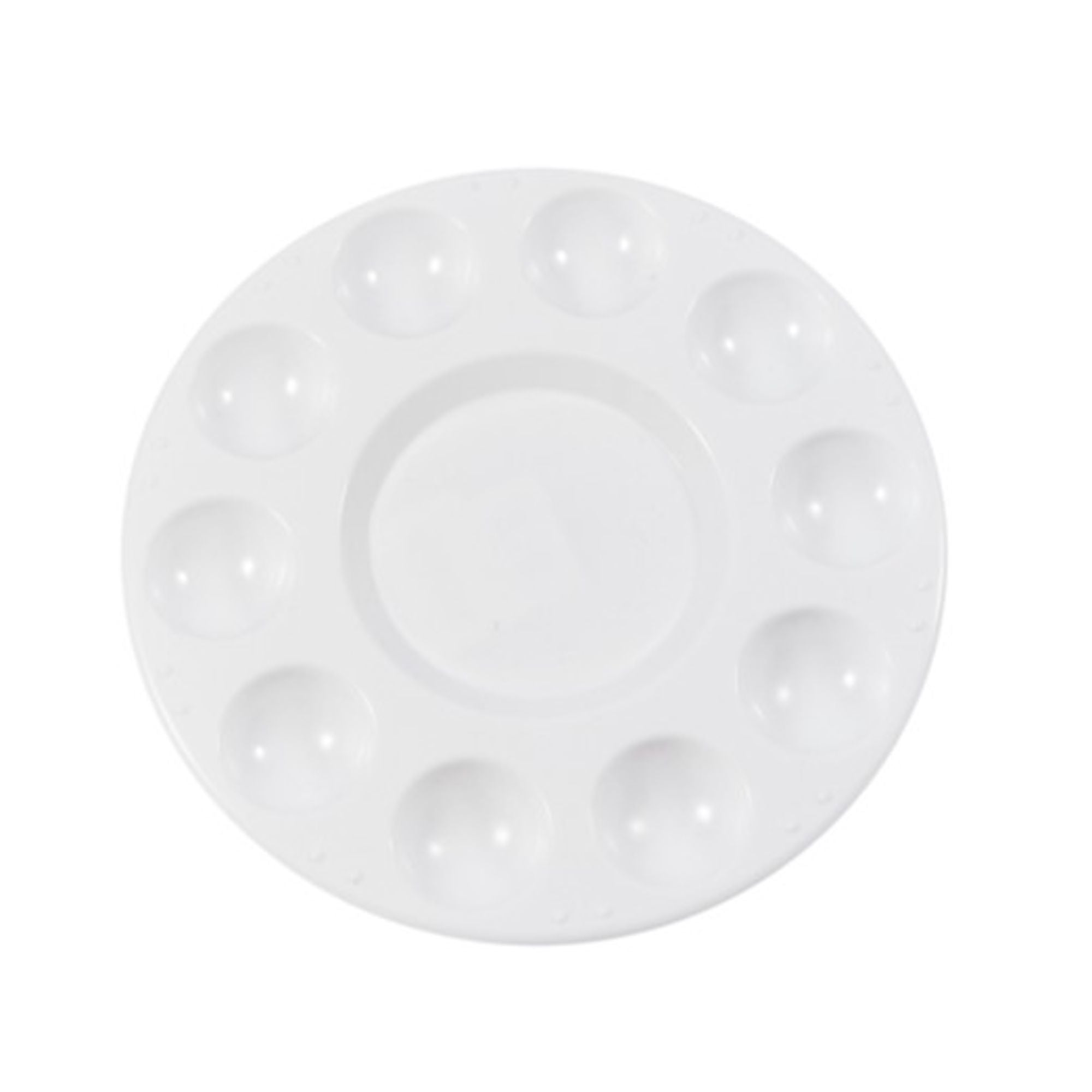 4DXFB30016-1 Circular Palette, White Plastic, 10 Well