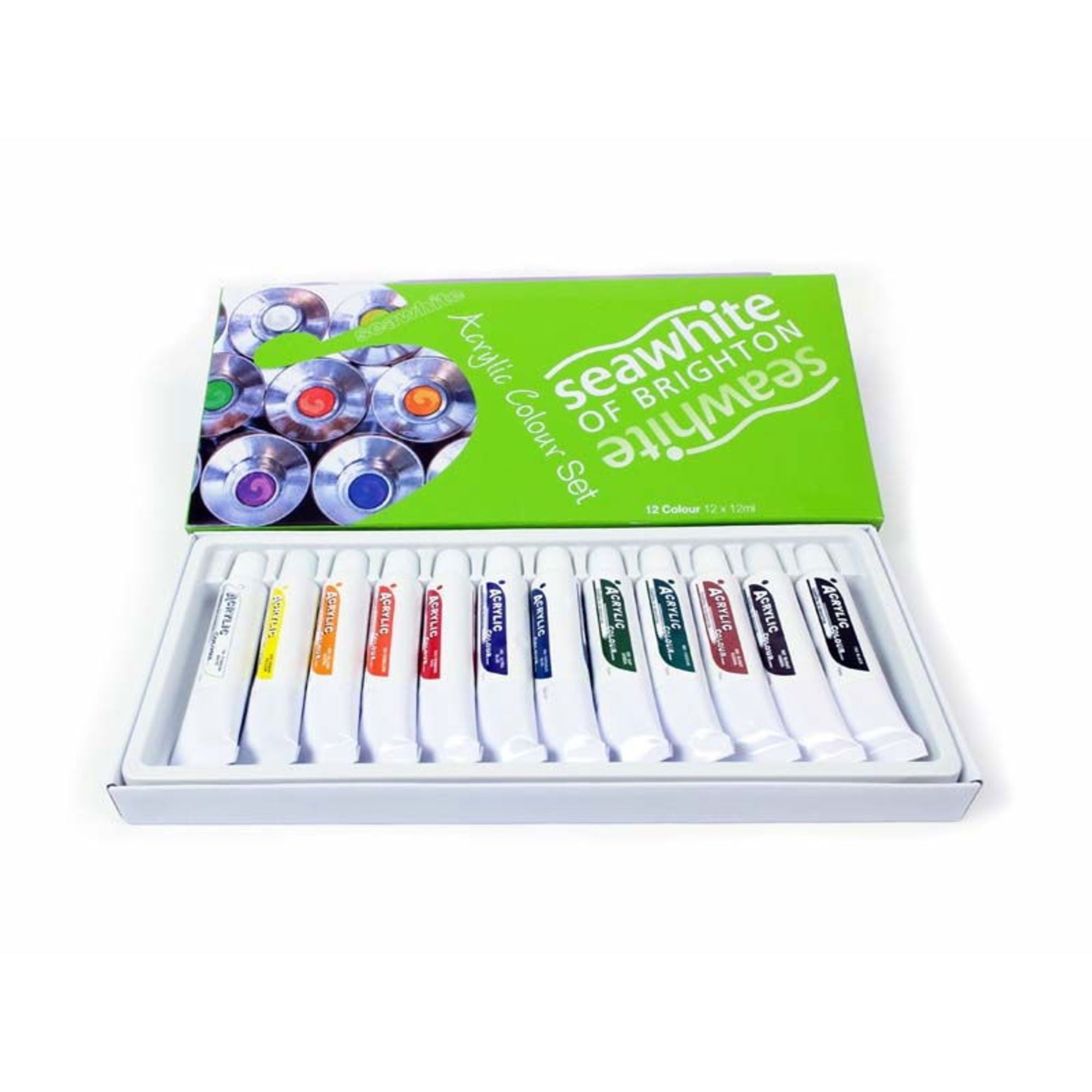 4DXFO12003-1 Acrylic Paint Set, Compact (12 pcs)