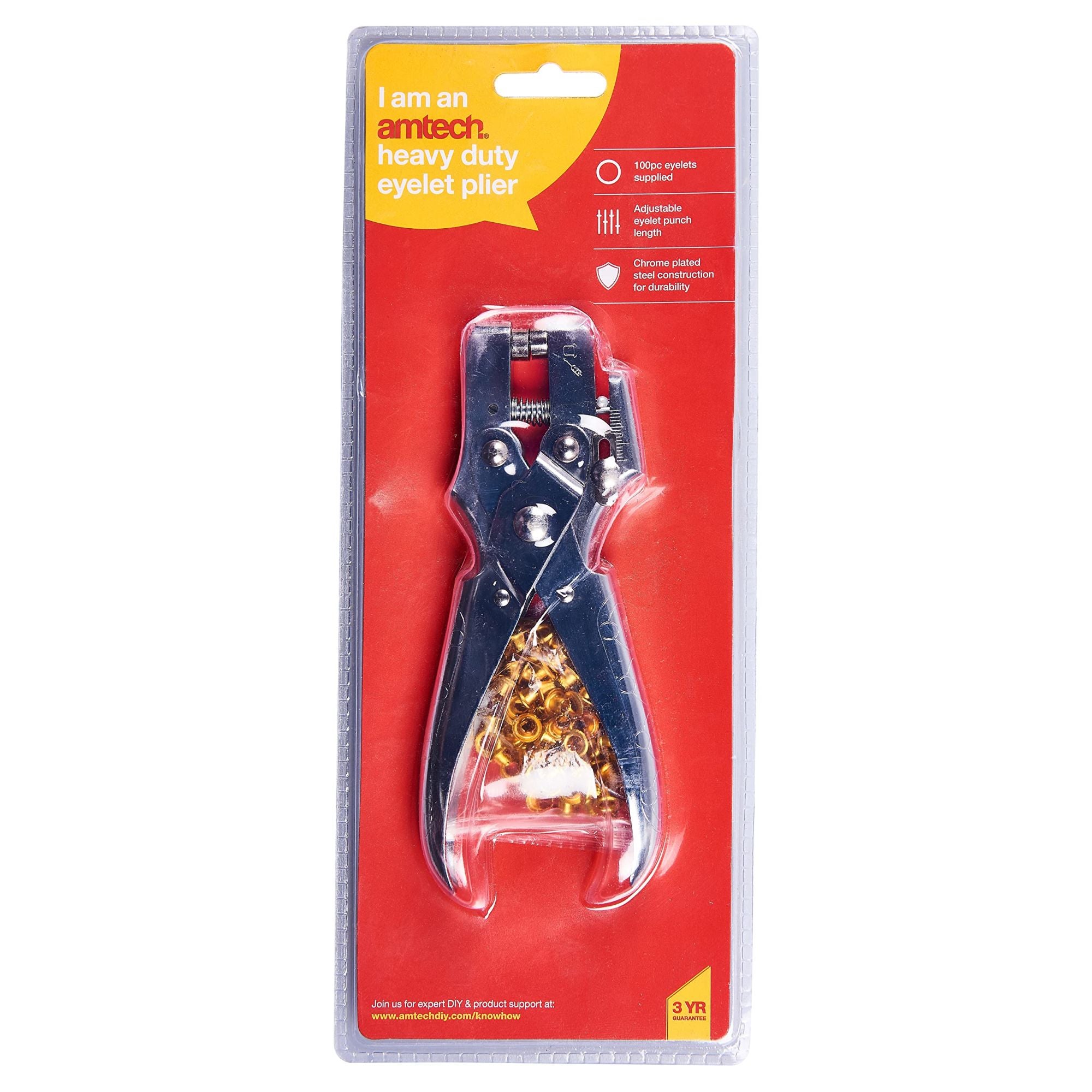 4DXGA10034-3 Eyelet Plier, Heavy Duty