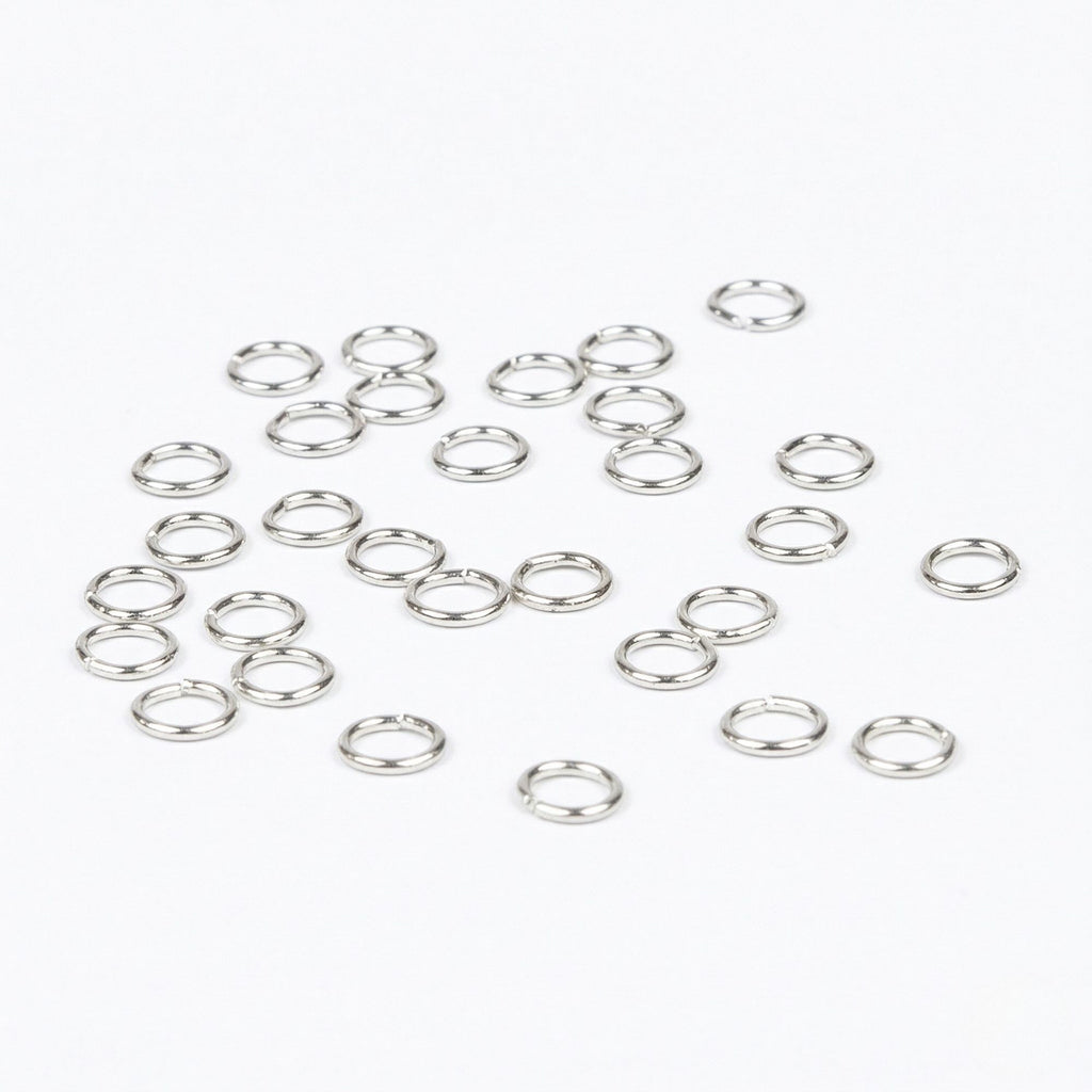4DXGD00007-1 [file:4DXGD00007-1.jpg] Jump Rings Silver Effect (30 pcs)