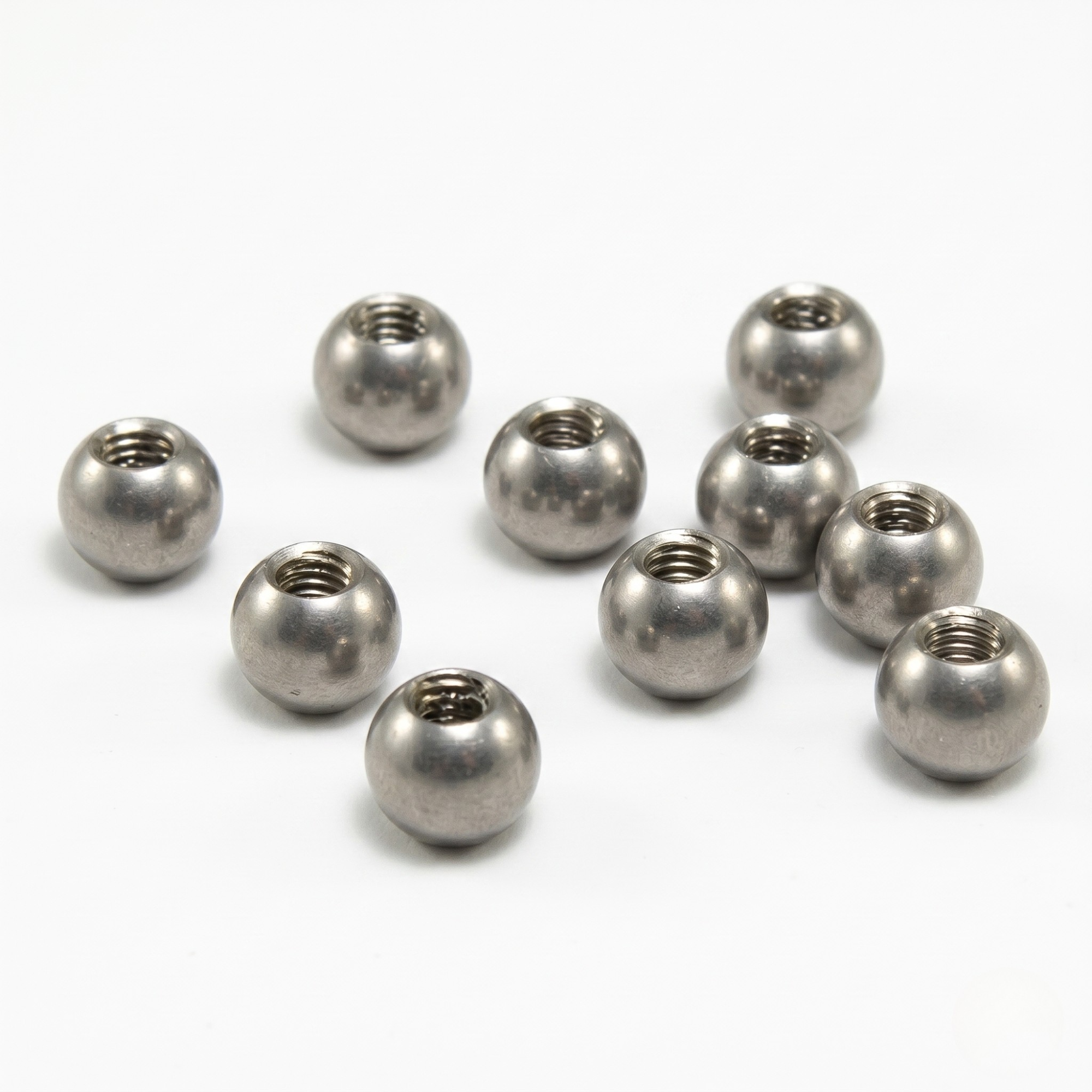 Ball Stainless Steel 6mm Tapped (10 pcs)