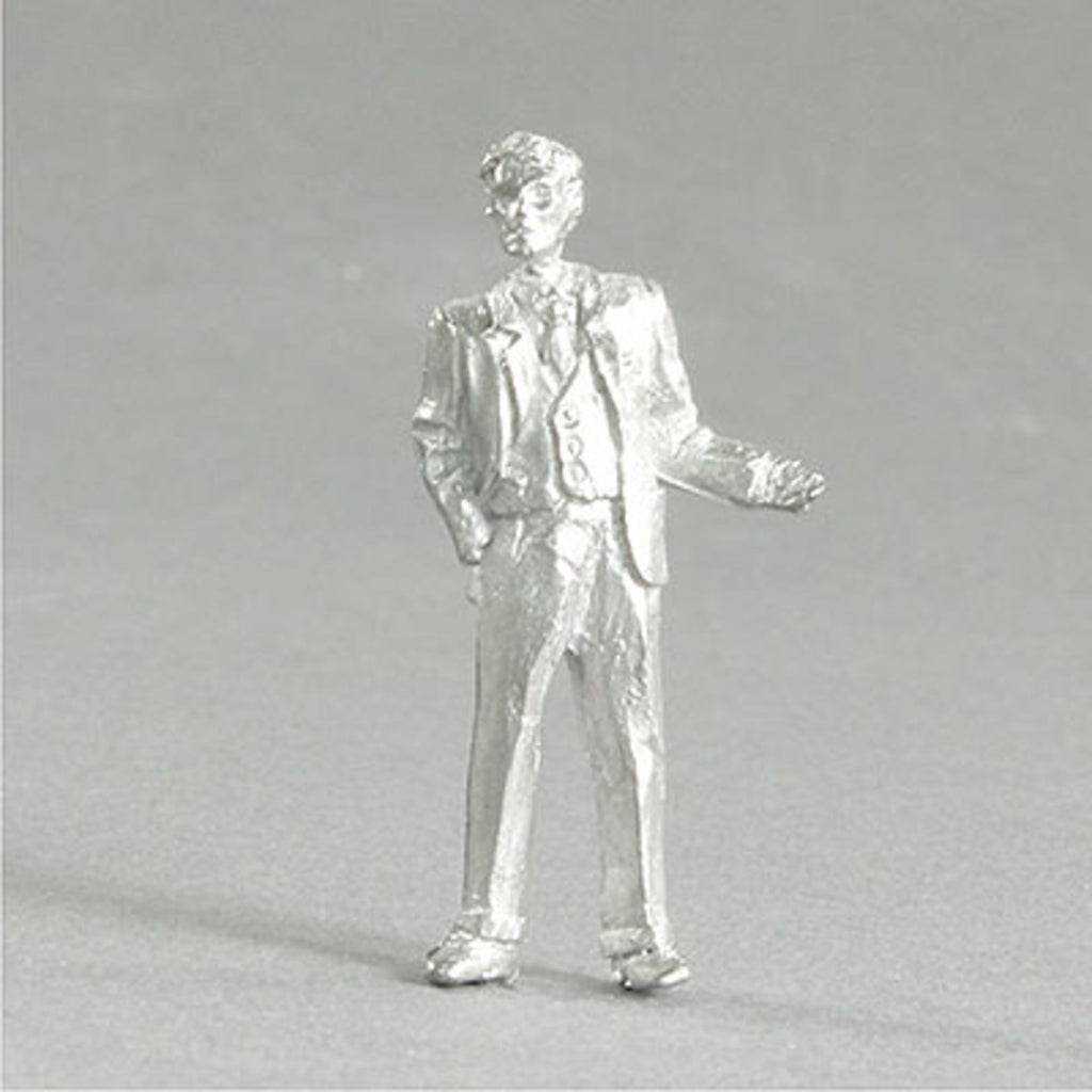 1:50 Smart Male With Raised Left Hand