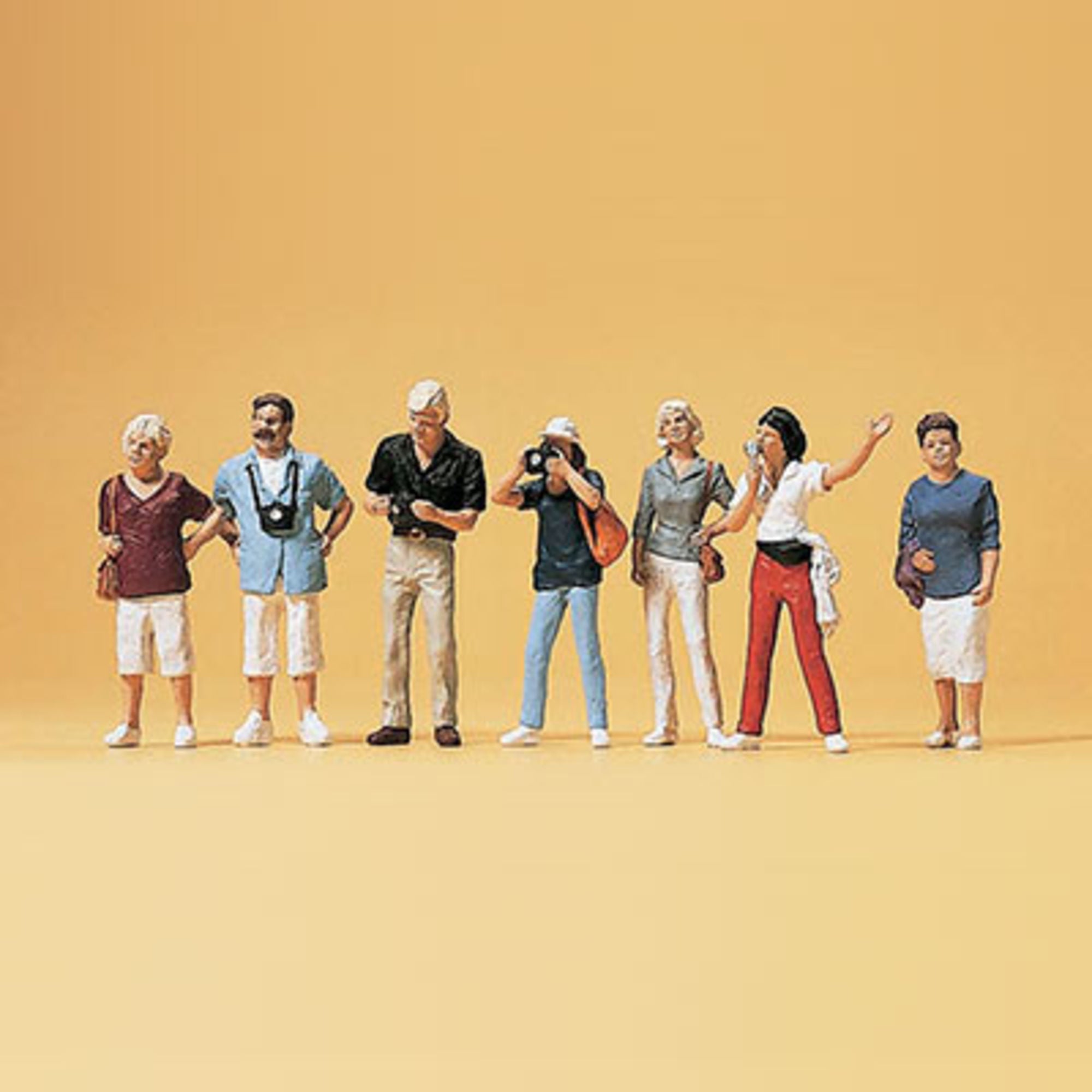4DXMF10800-1 [file:4DXMF10800-1.jpg] 1:87 Figures Sightseeing Set Painted (6 pcs)