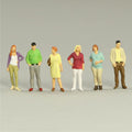 4DXMF10836-1 [file:4DXMF10836-1.jpg] 1:87 Figures Passers By Standing Painted (6 pcs)