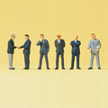 4DXMF11001 [file:4DXMF11001-1.jpg] 1:100 Figures Standing Businessmen Painted (6 pcs)