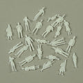 4DXMF11018-1 1:100 Figures Assorted (25 pcs) White