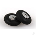 4DXMH00001-1 Black Tyre Wheels 18mm (2 pcs)