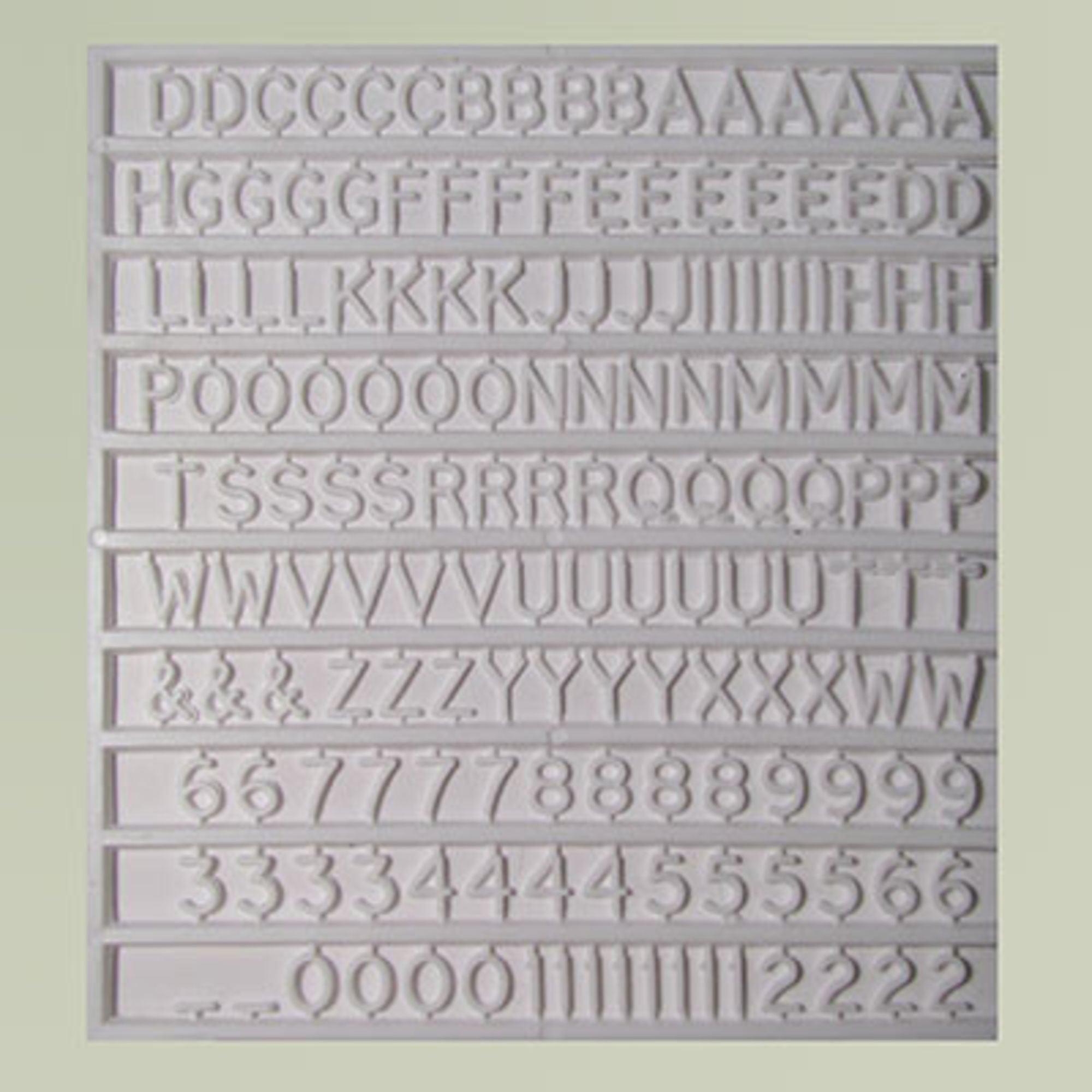 4DXMN00009-1 Letters/Numbers 5mm High