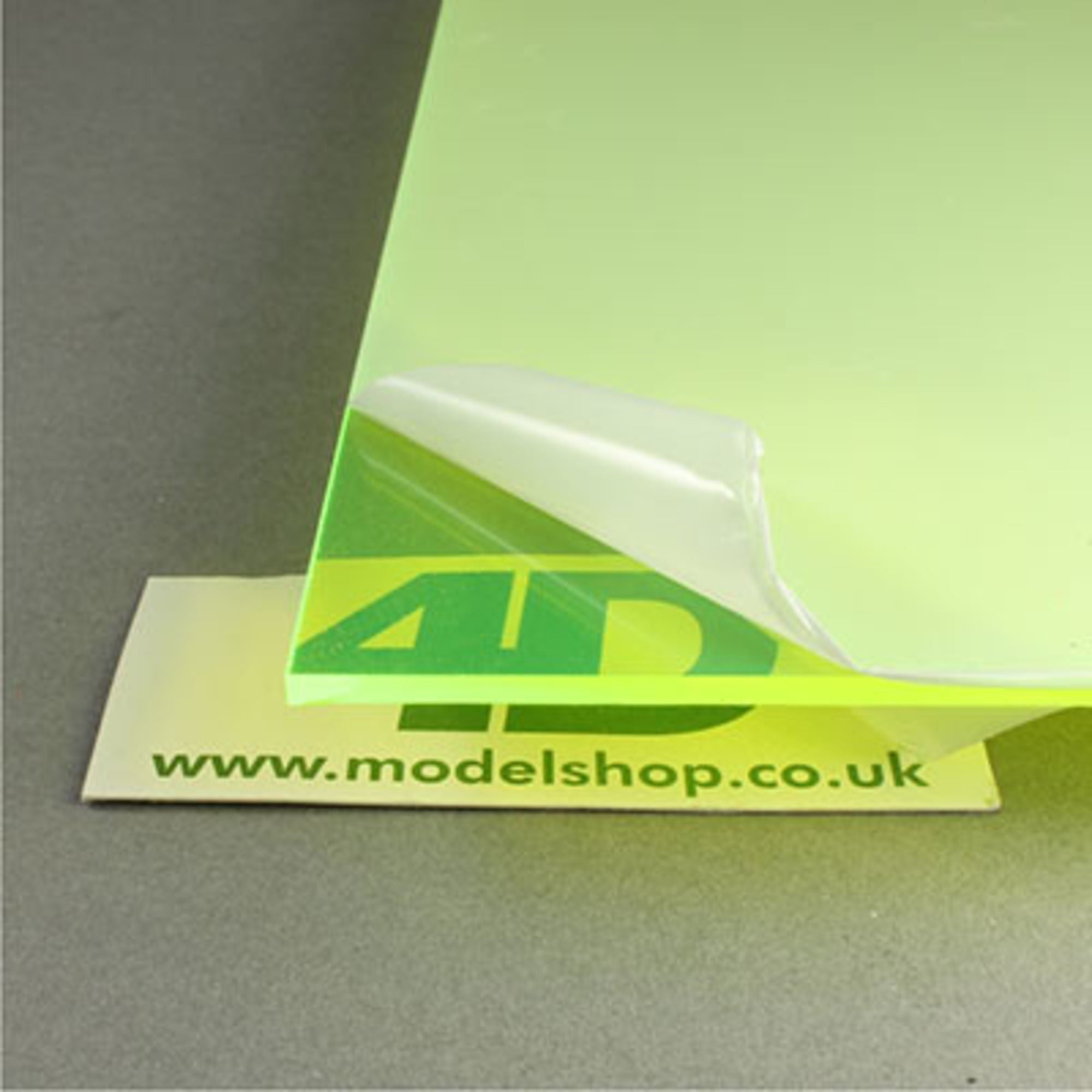 4DXRS30006 [file:4DXRS30006-1.jpg] Light Gathering Sheet 3.0 x 500 x 505mm - Fluorescent Green
